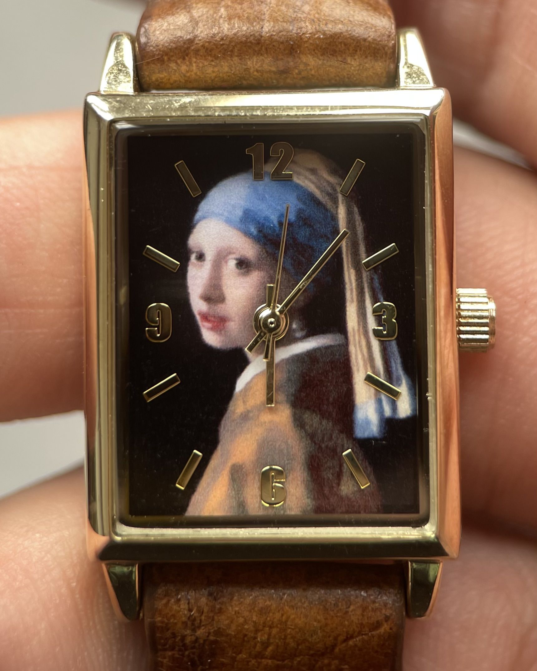 BLEU BLEUET GIRL WITH A PEARL EARRING VINTAGE QUARTZ WATCH