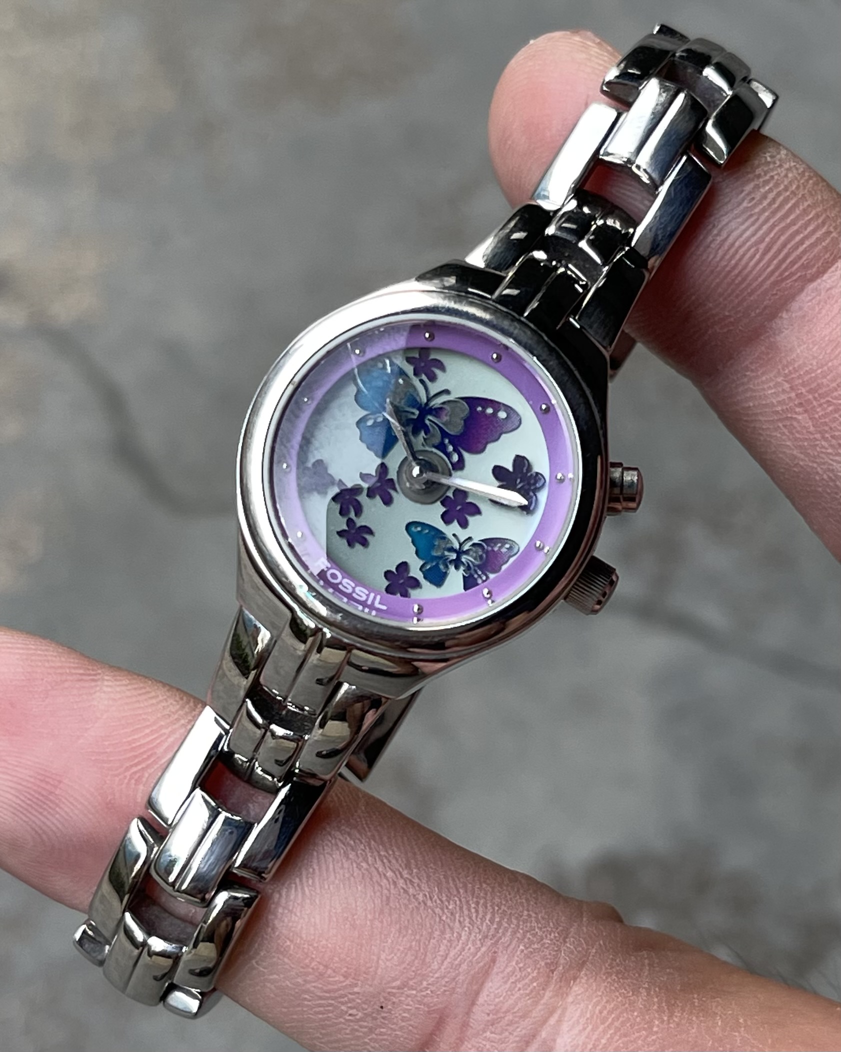 FOSSIL BIC TIC PURPLE BUTTERFLY | Artizen Store