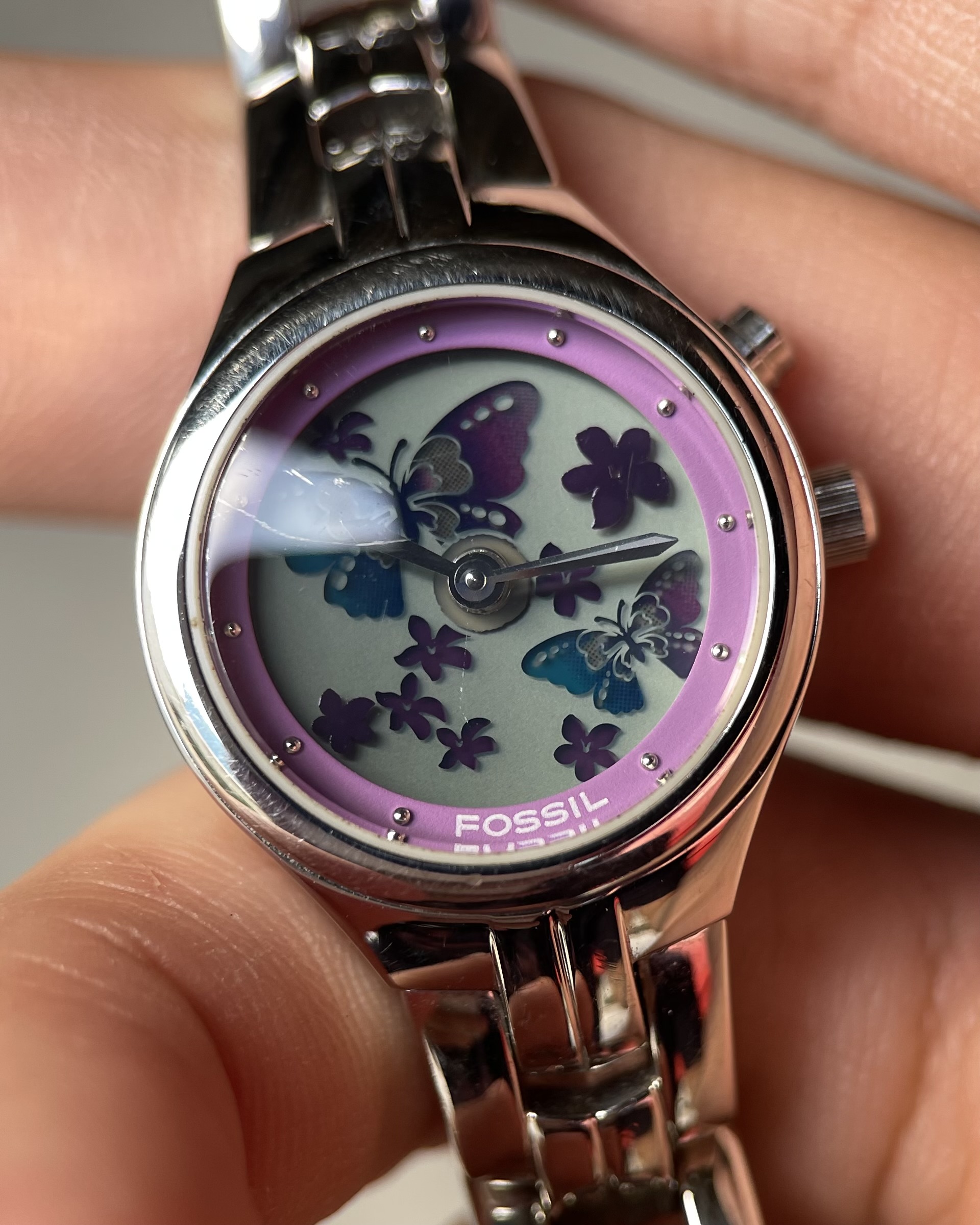 FOSSIL BIC TIC PURPLE BUTTERFLY | Artizen Store