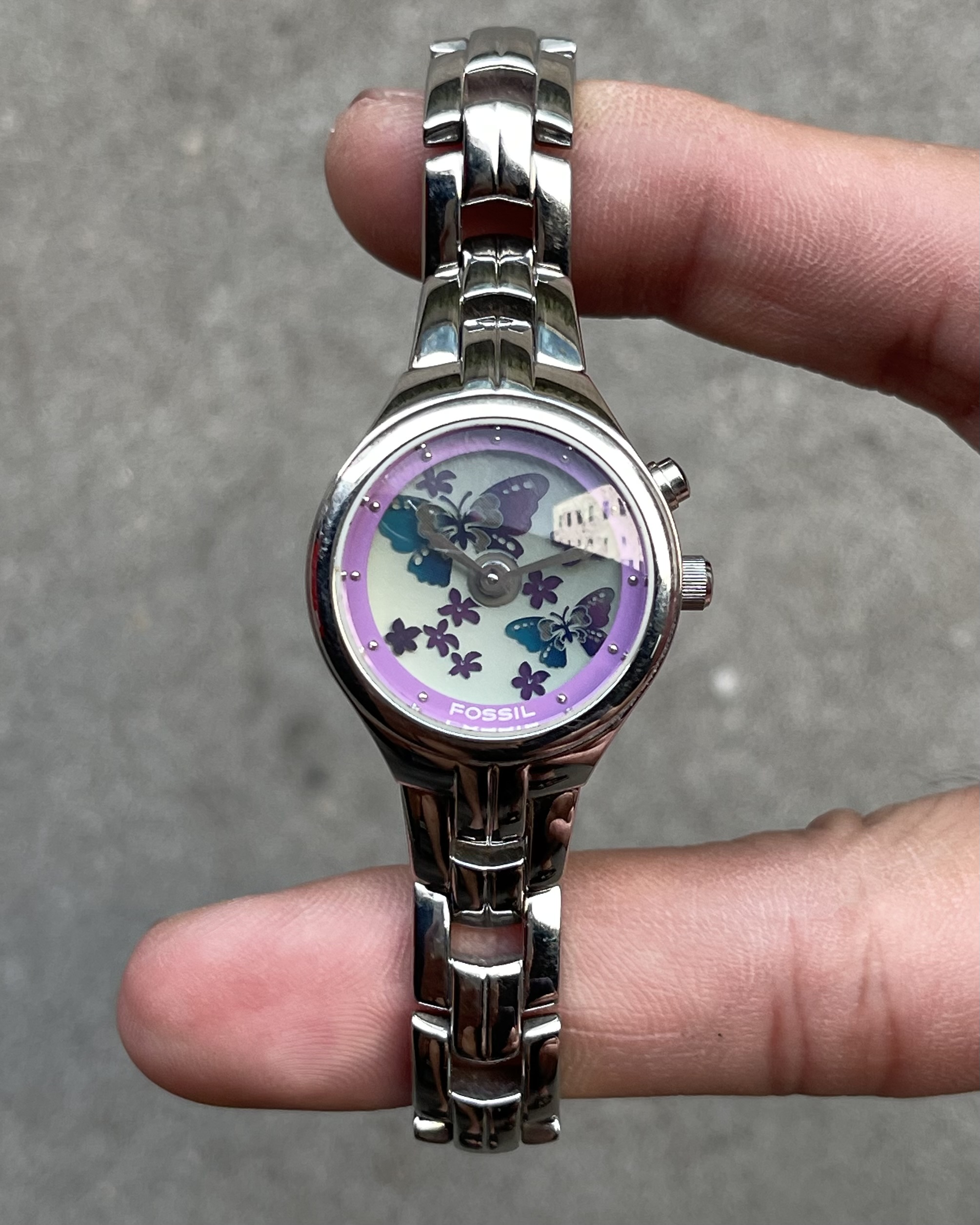 FOSSIL BIC TIC PURPLE BUTTERFLY | Artizen Store