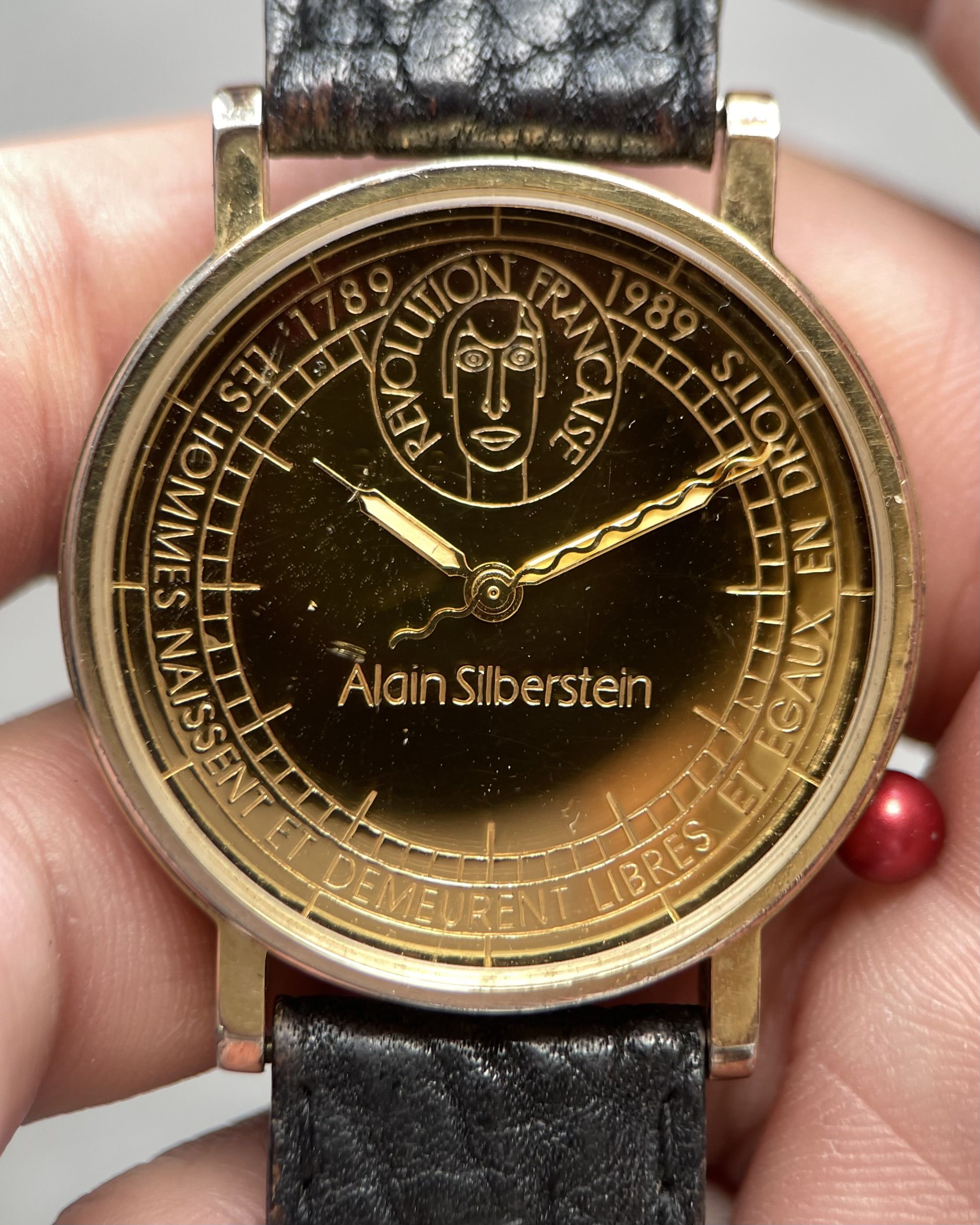 ALAIN SILBERSTEIN REVOLUTION FRANCAISE VINTAGE QUARTZ WATCH
