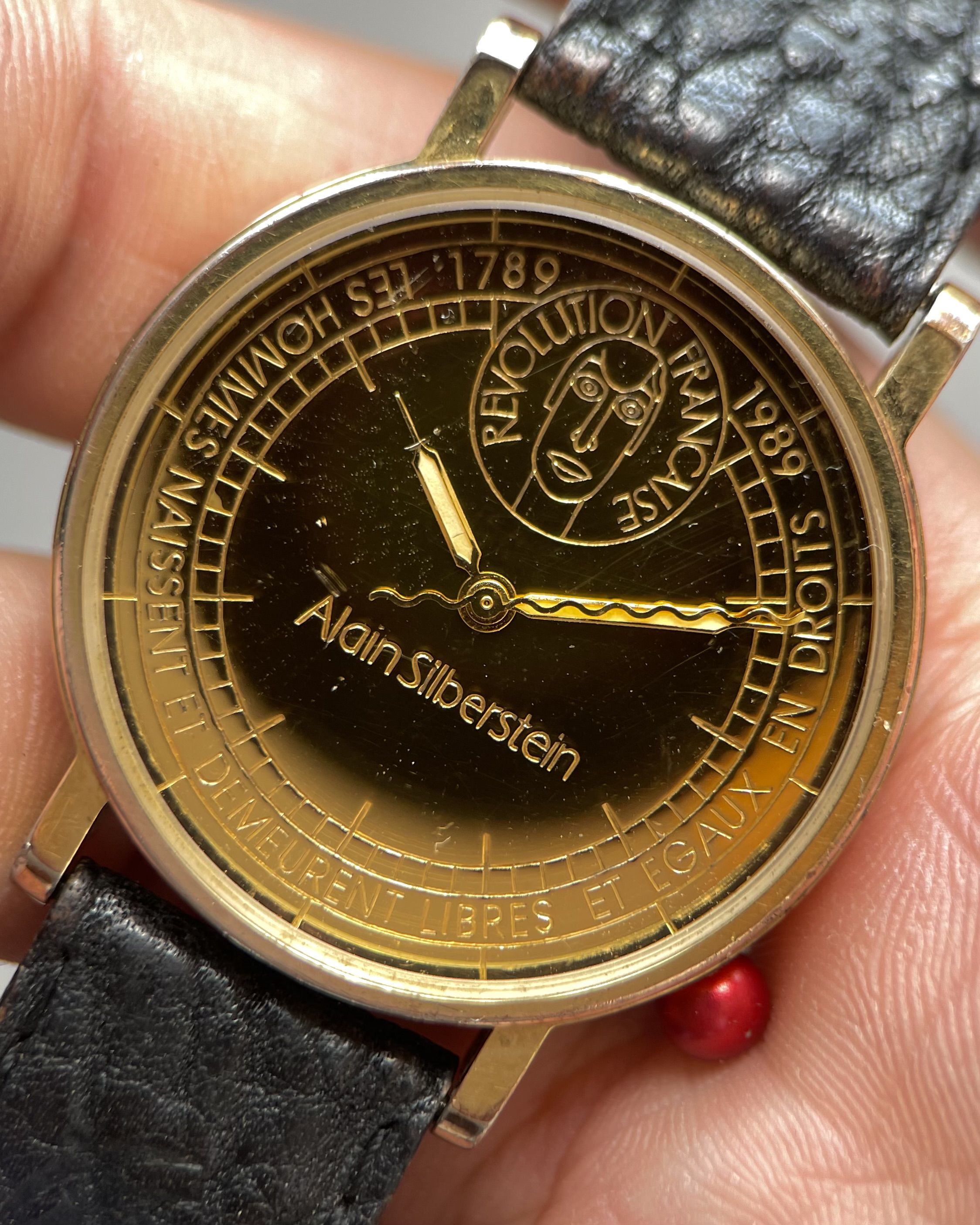 ALAIN SILBERSTEIN REVOLUTION FRANCAISE VINTAGE QUARTZ WATCH