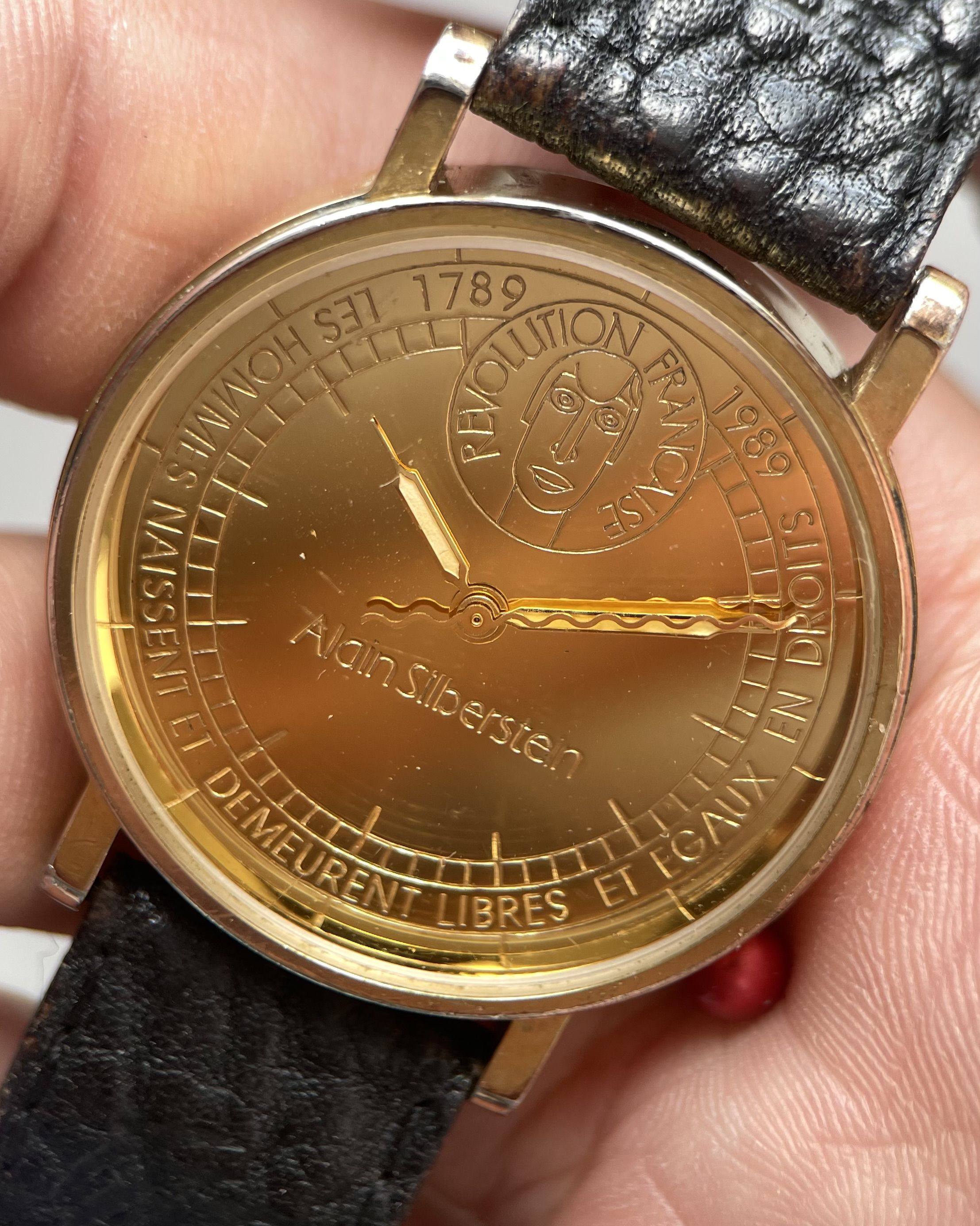 ALAIN SILBERSTEIN REVOLUTION FRANCAISE VINTAGE QUARTZ WATCH