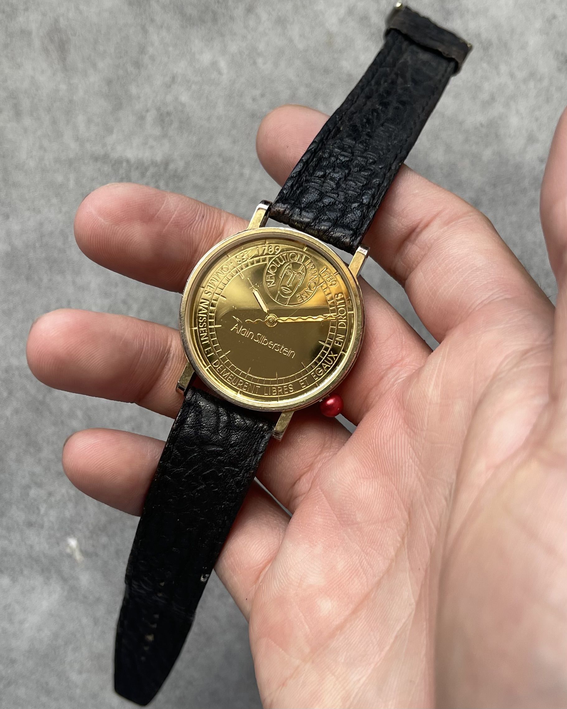 ALAIN SILBERSTEIN REVOLUTION FRANCAISE VINTAGE QUARTZ WATCH