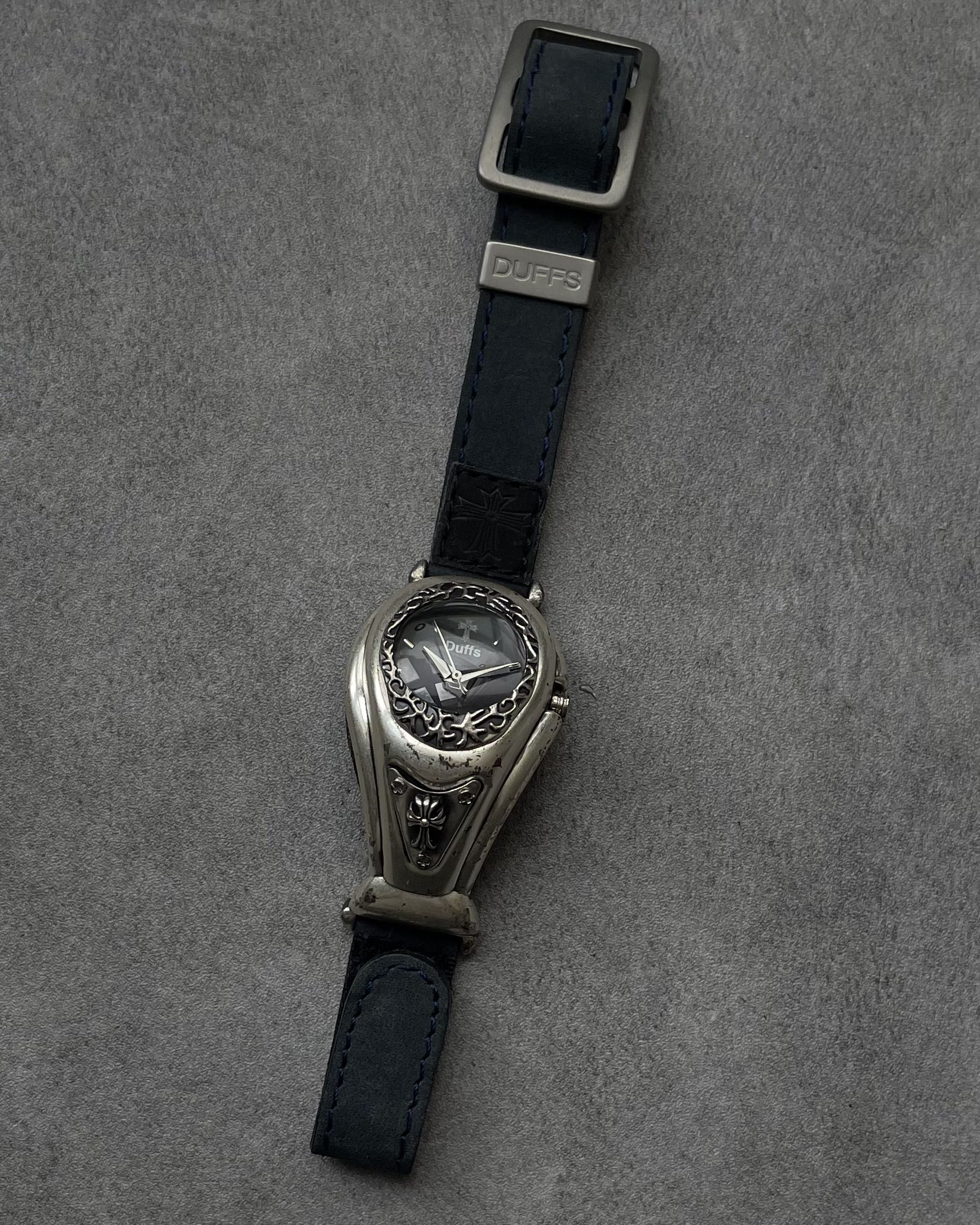 1998 DUFFS BLACK NOEL COLLECTION GOTHIC VINTAGE QUARTZ WATCH