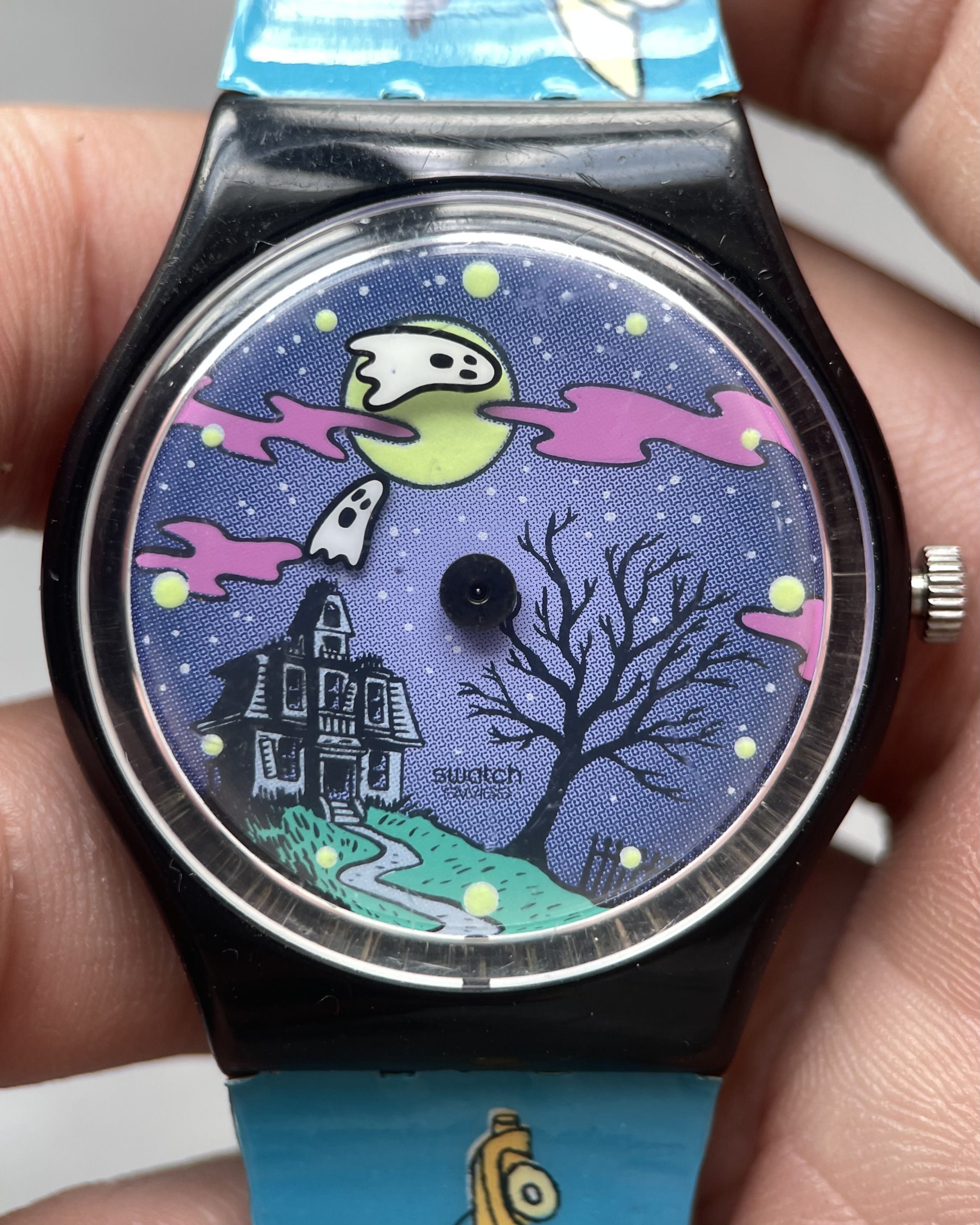 1998 SWATCH SWISS GHOST STORIES VINTAGE QUARTZ WATCH 