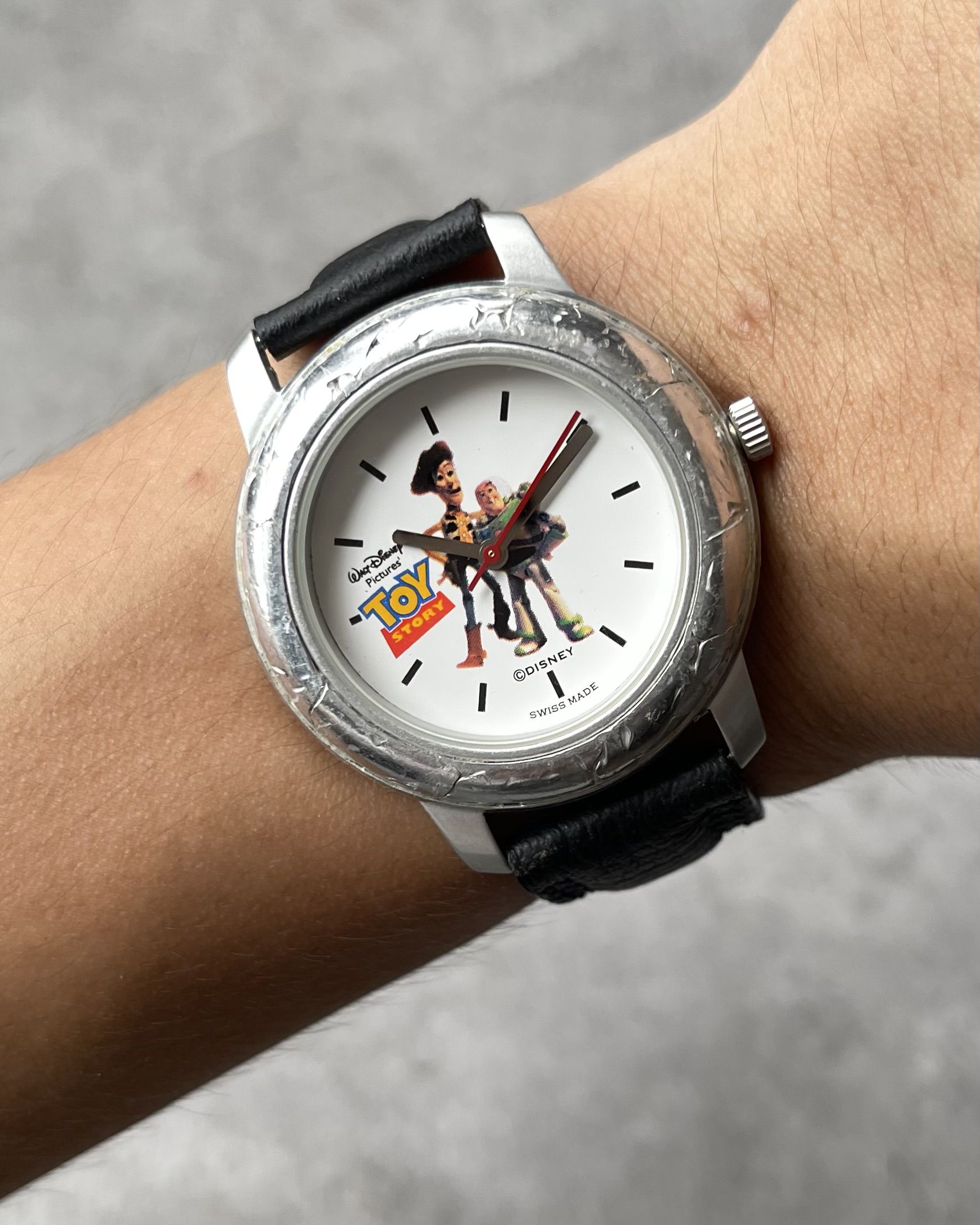 CRASH RECYCLE TOY STORY WOODY & BUZZ VINTAGE QUARTZ WATCH