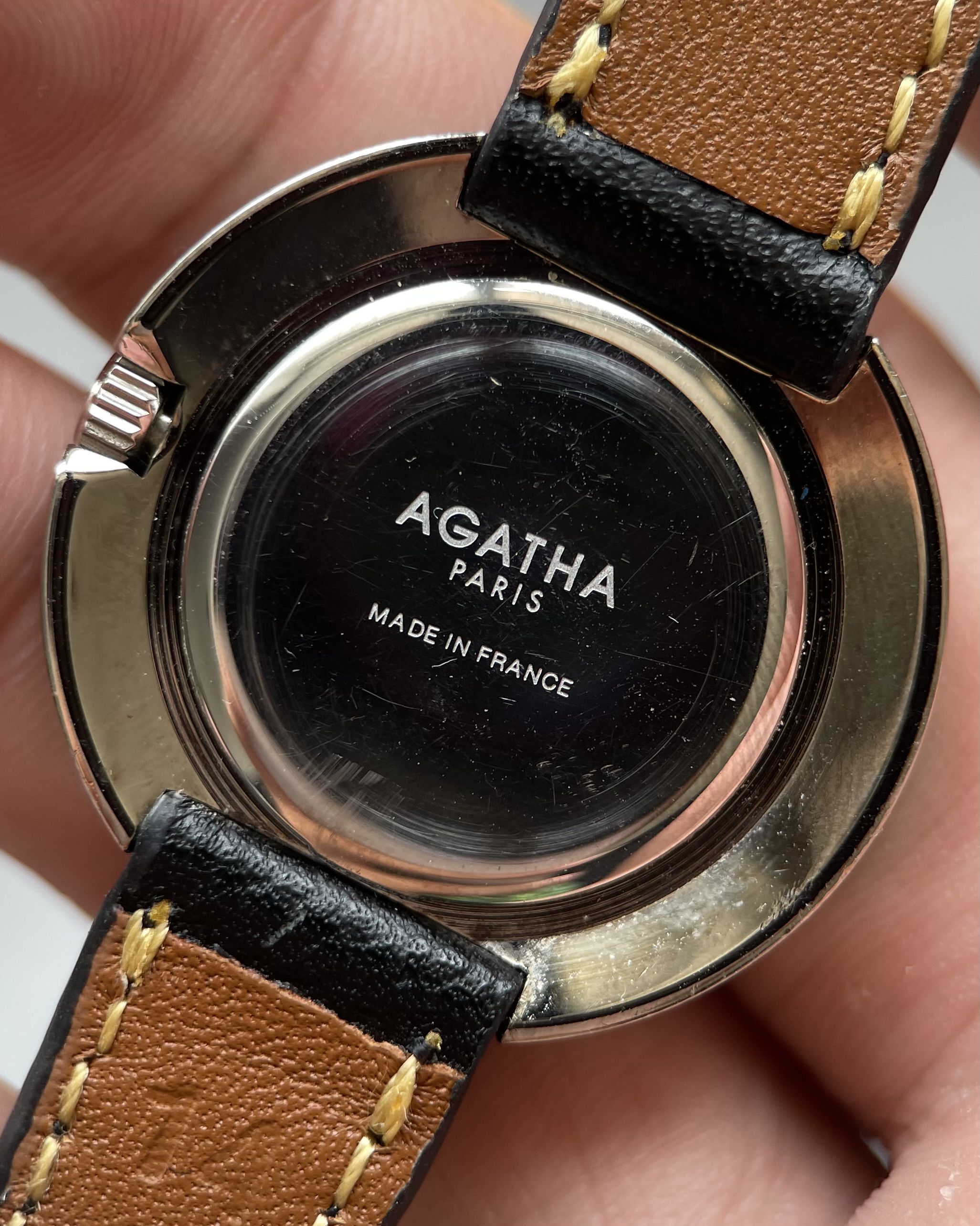 AGATHA PARIS 新品 電池入り MADE IN FRANCE AGATHA 新品 電池入り ピンクゴールド MADE IN FRANCE