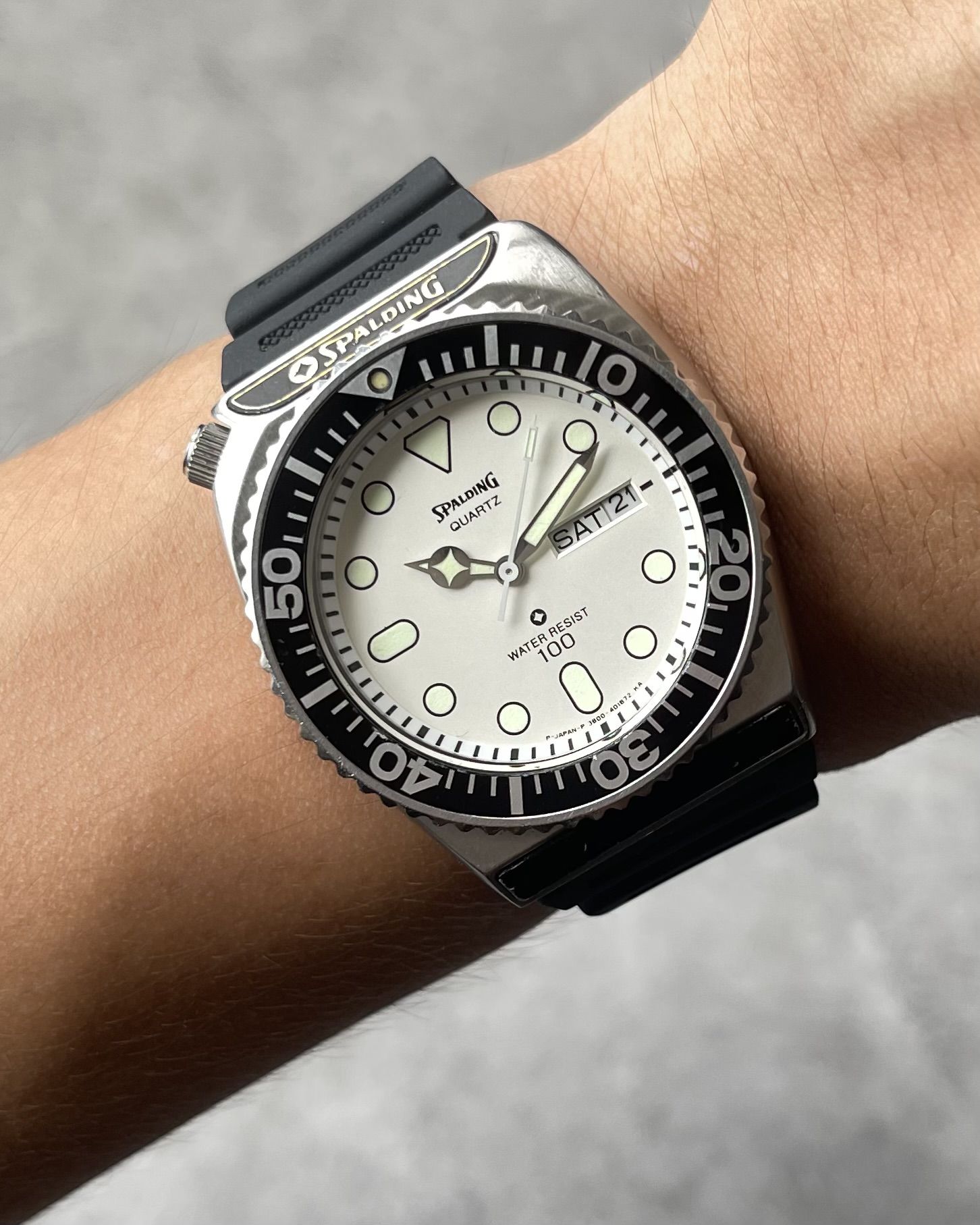 【SPALDING】CITIZEN 1408-394844 ★動作品★ レア ! CITIZEN SPALDING 1408-394844 ダイバーズ - メルカリ