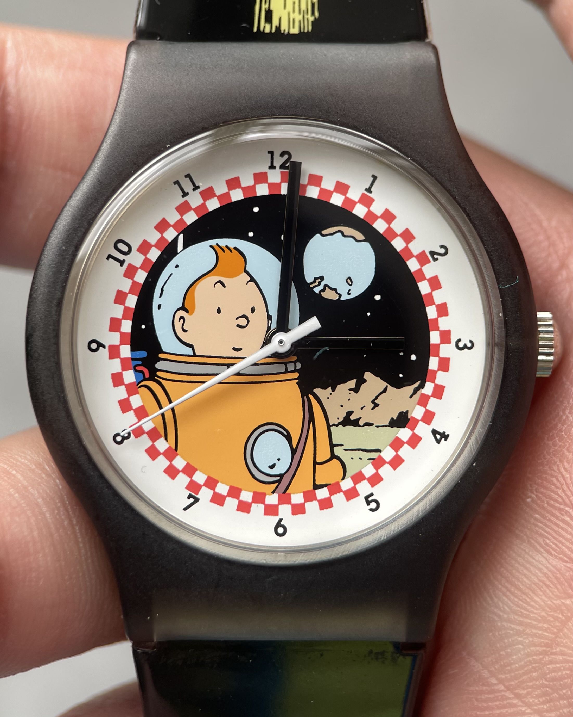 CITIME TINTIN ON THE MOON LIMITED EDITION VINTAGE QUARTZ WATCH
