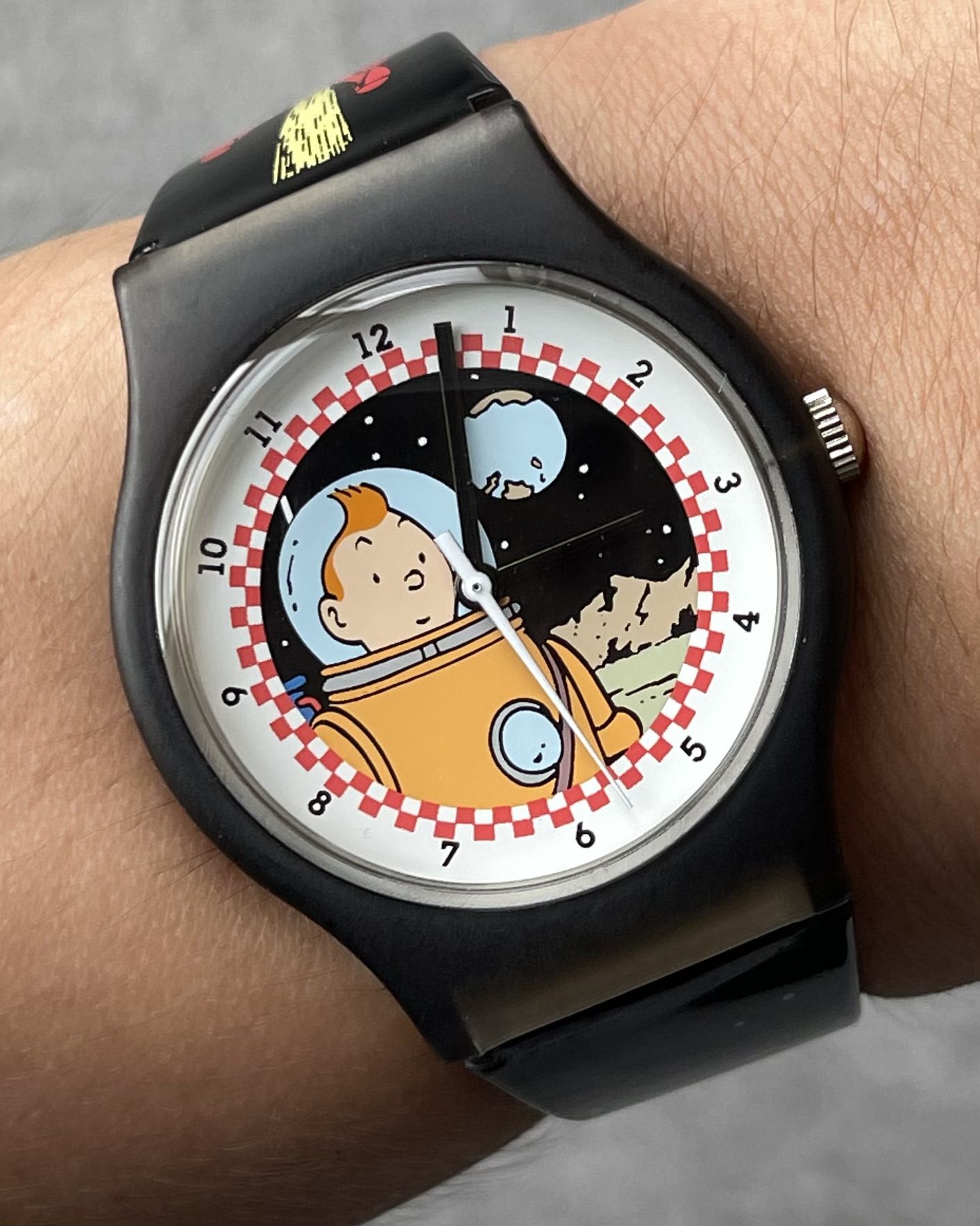 CITIME TINTIN ON THE MOON LIMITED EDITION VINTAGE QUARTZ WATCH