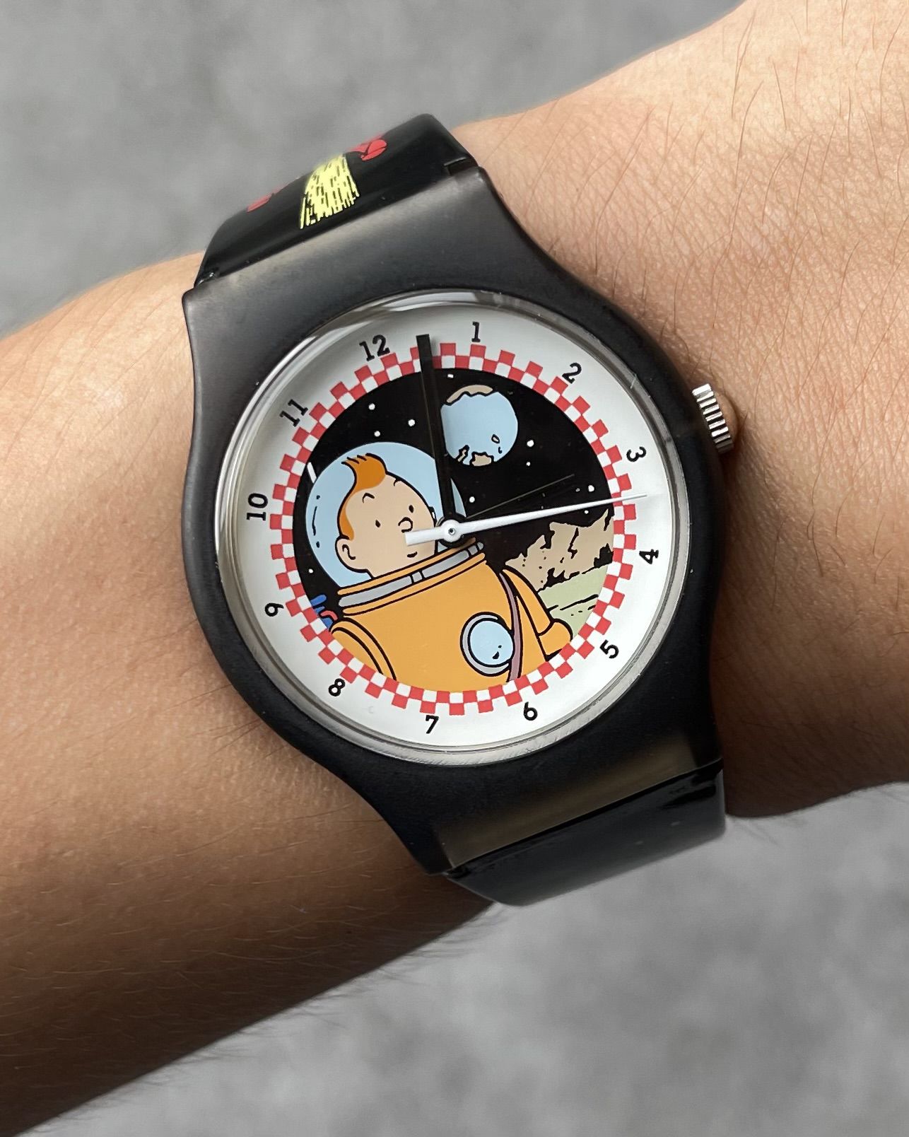CITIME TINTIN ON THE MOON LIMITED EDITION VINTAGE QUARTZ WATCH