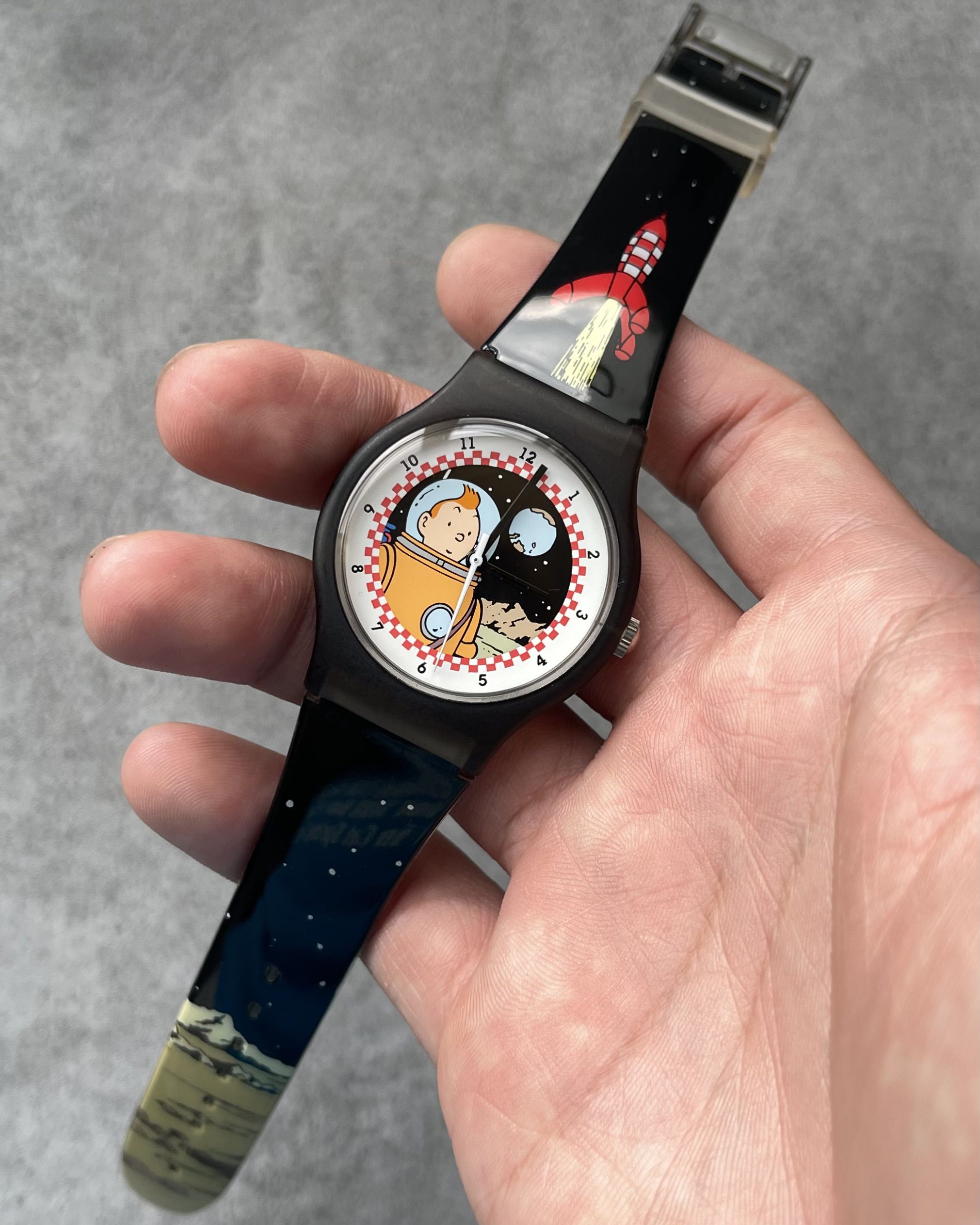 CITIME TINTIN ON THE MOON LIMITED EDITION VINTAGE QUARTZ WATCH