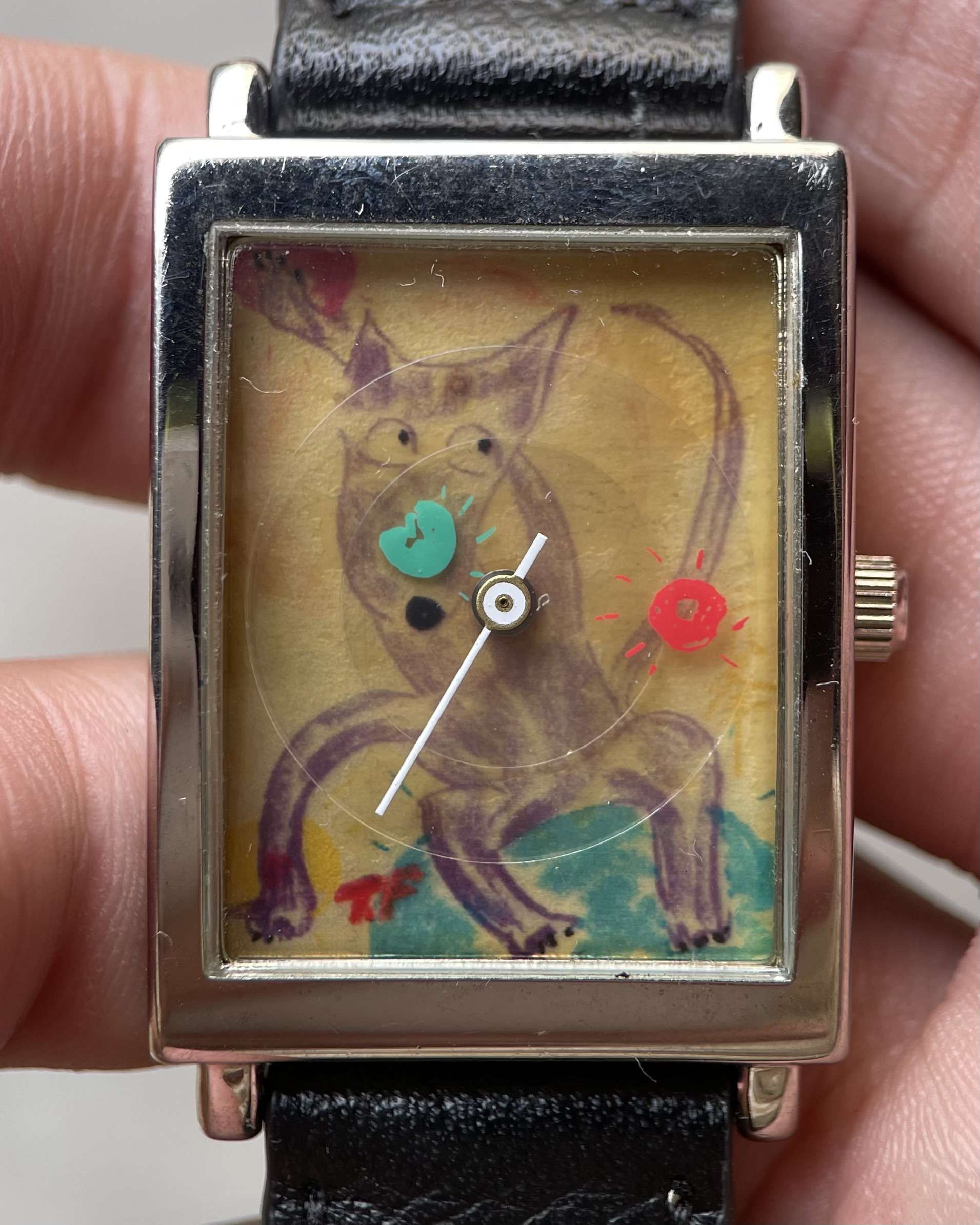 RE-ORDER for GWENDOLYN NEUMEISTER / MITSUMINE OINUSAMA TANK WATCH VINTAGE