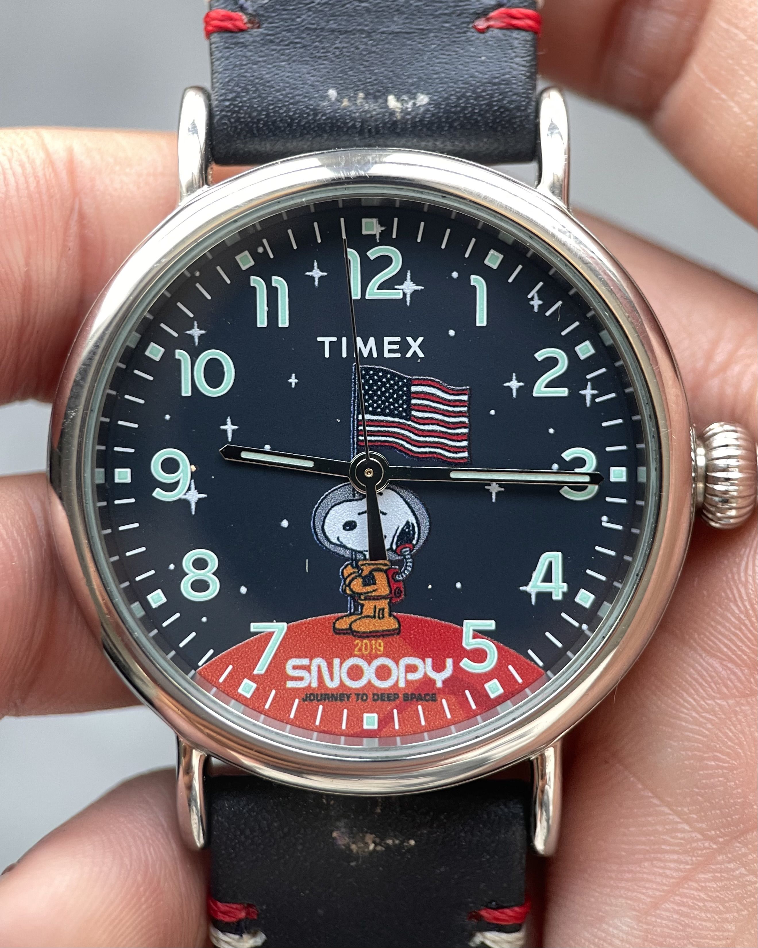TIMEX SNOOPY JOURNEY TO DEEP SPACE QUARTZ WATCH