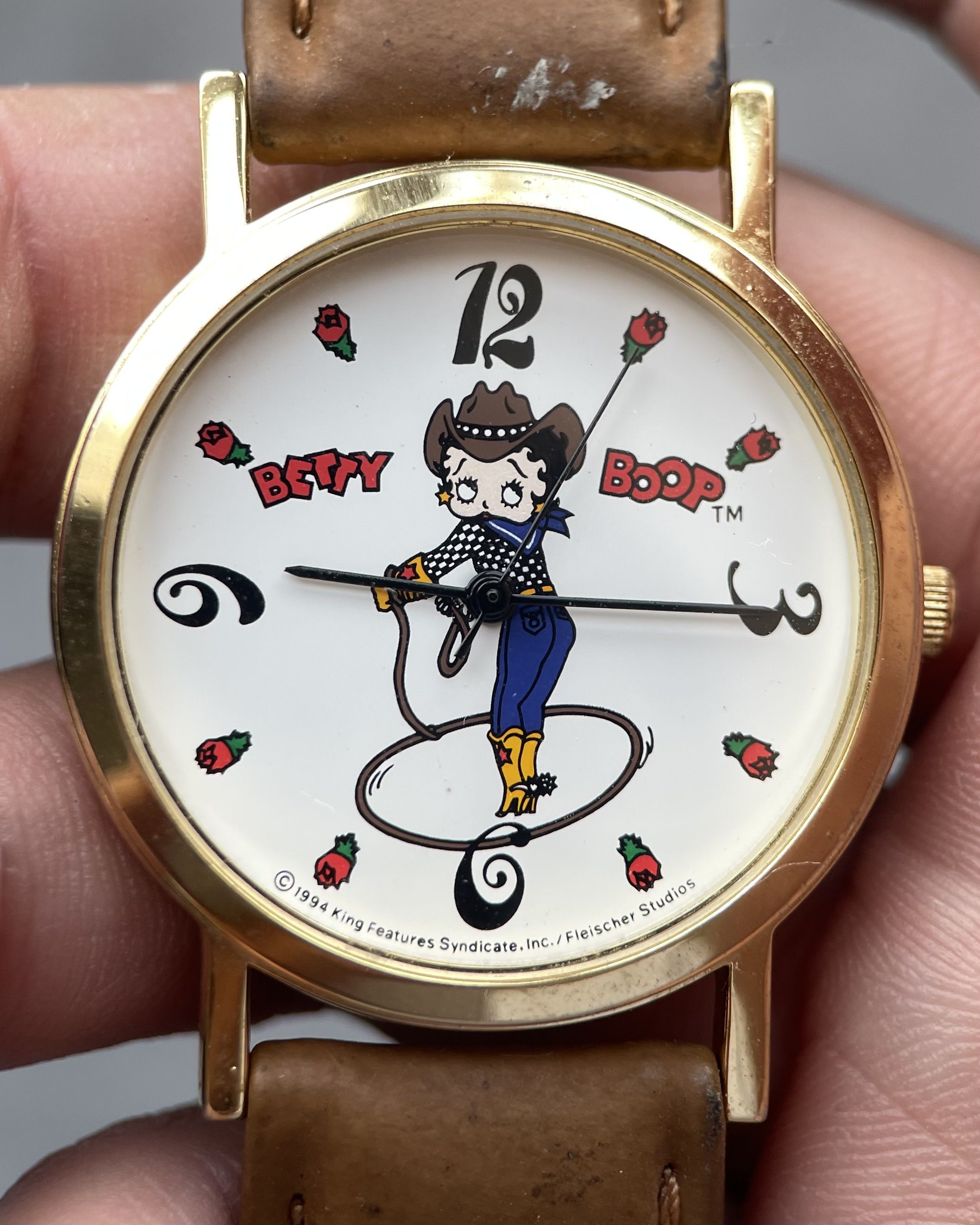 BETTY BOOP COWGIRL VINTAGE QUARTZ WATCH