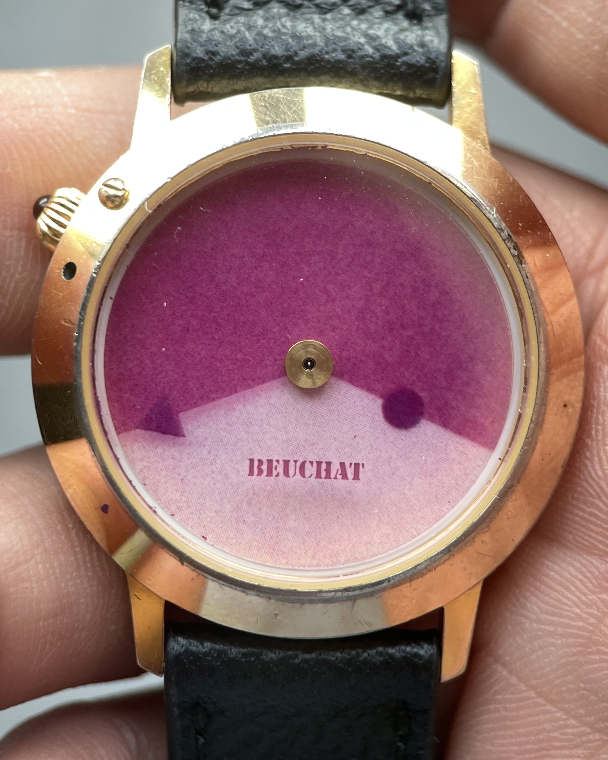 vintage quartz watch 水晶時計 Vintage Prestige Ladies Quartz Watch With Green, Purple, and