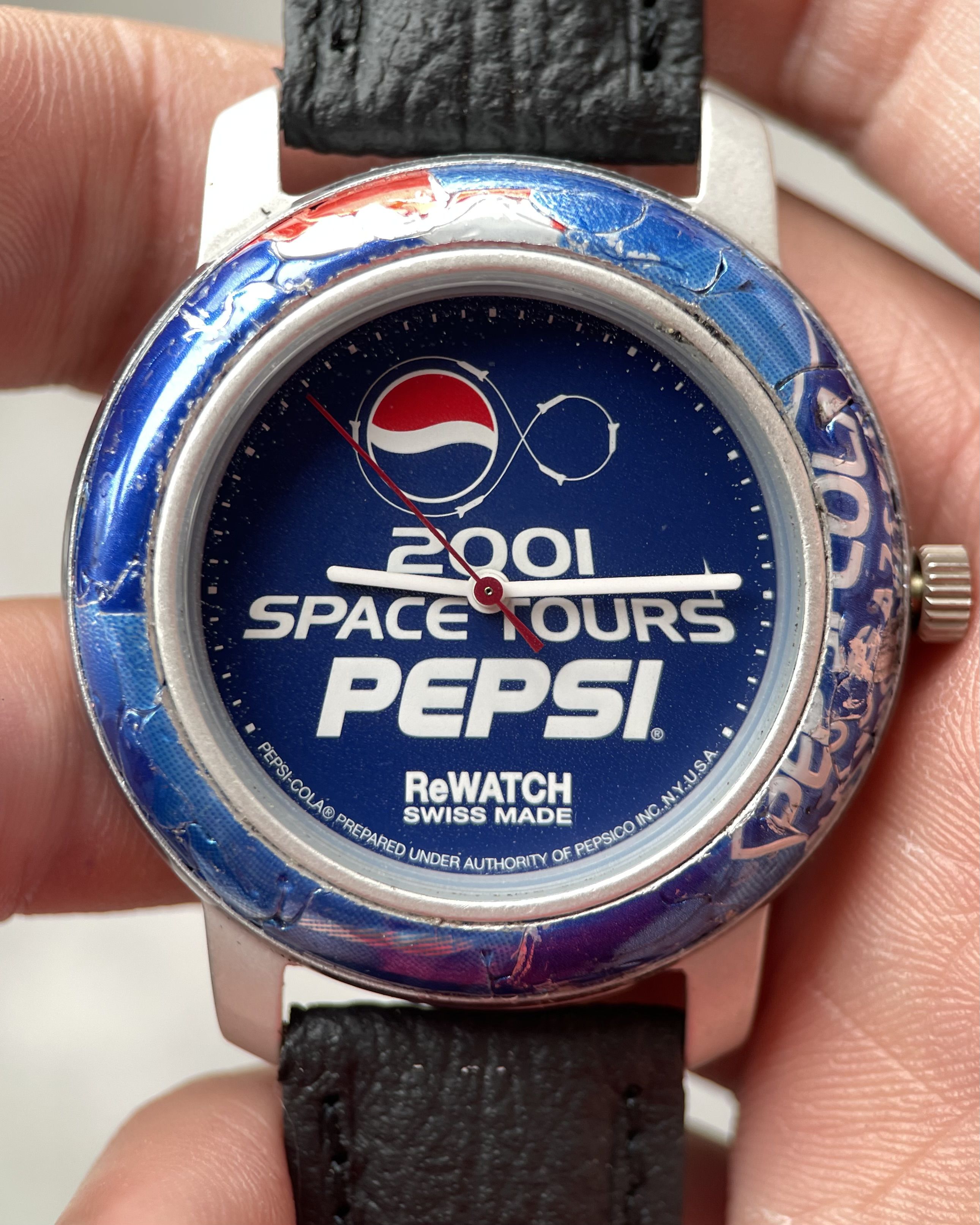 PEPSI 2001 SPACE TOURS REWATCH SWISS MADE VINTAGE QUARTZ WATCH