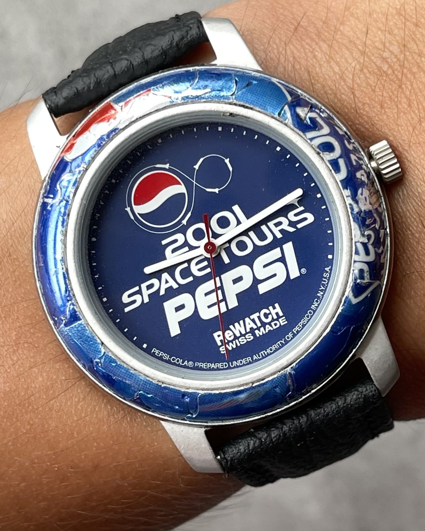 PEPSI 2001 SPACE TOURS REWATCH SWISS MADE VINTAGE QUARTZ WATCH