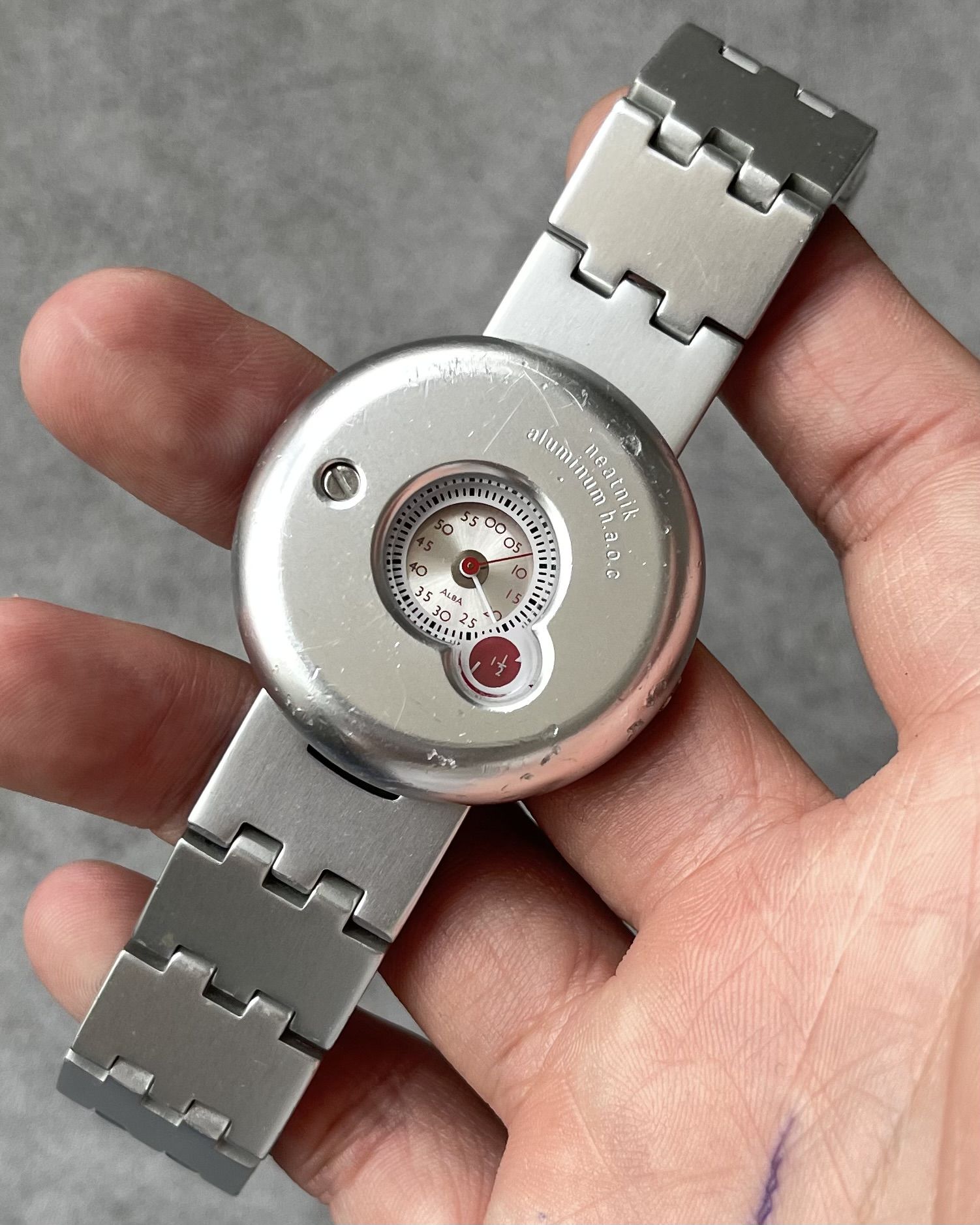 SEIKO ALBA NEATNIK INDUSTRIAL DESIGN VINTAGE QUARTZ WATCH