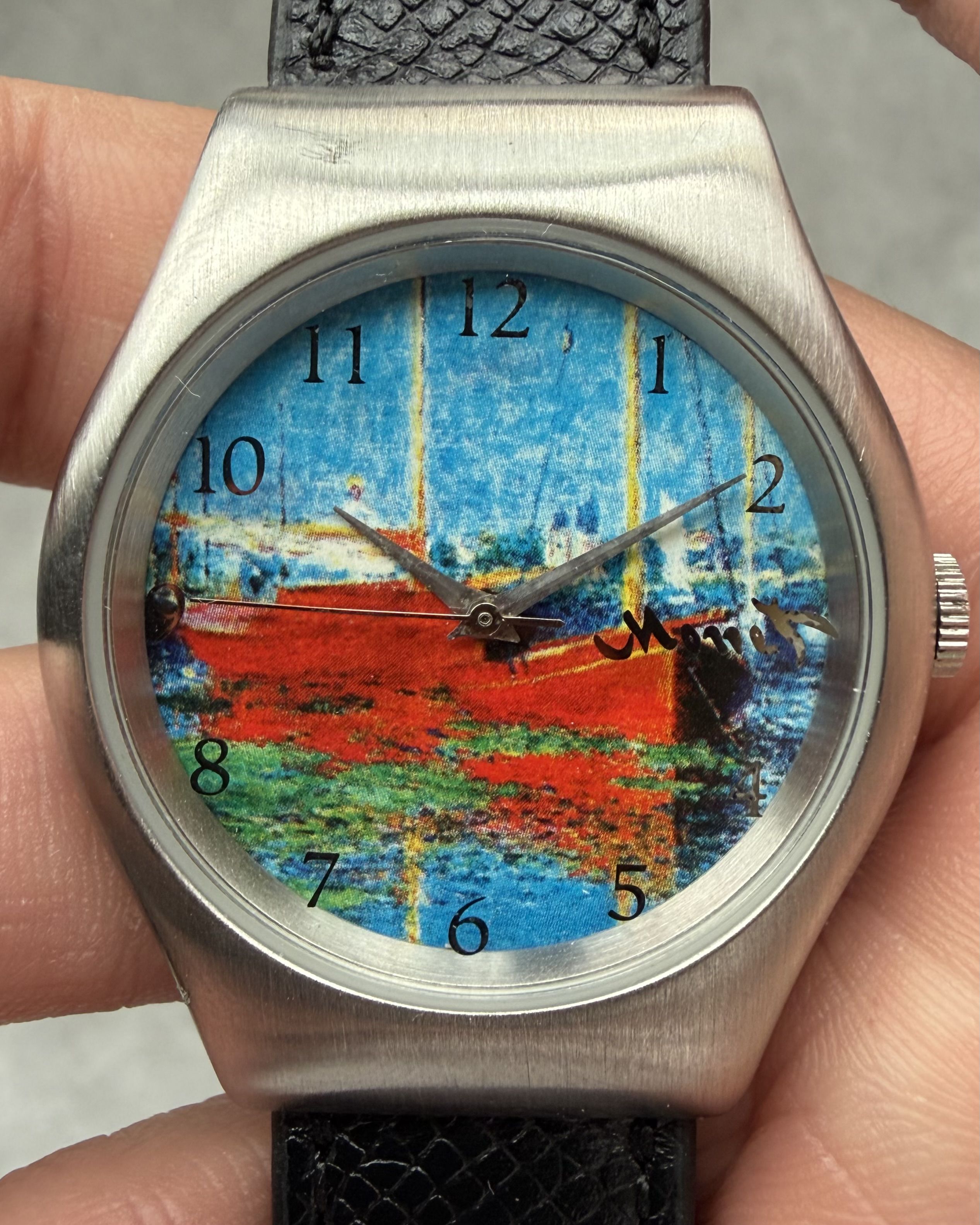 LAKS MONET SAILBOATS VINTAGE QUARTZ WATCH