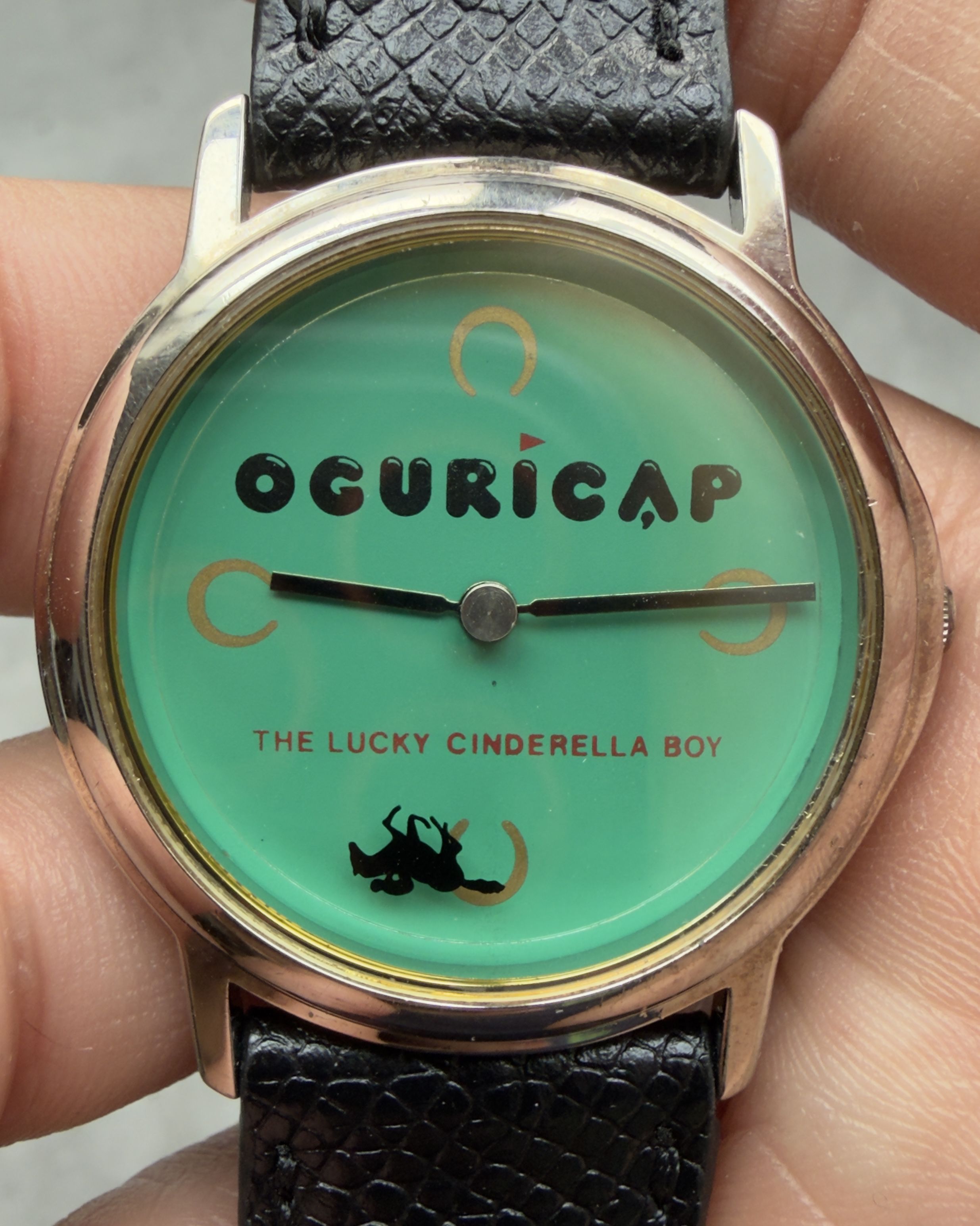 OGURICAP &ldquo; THE LUCKY CINDERELLA BOY &ldquo; VINTAGE QUARTZ WATCH 