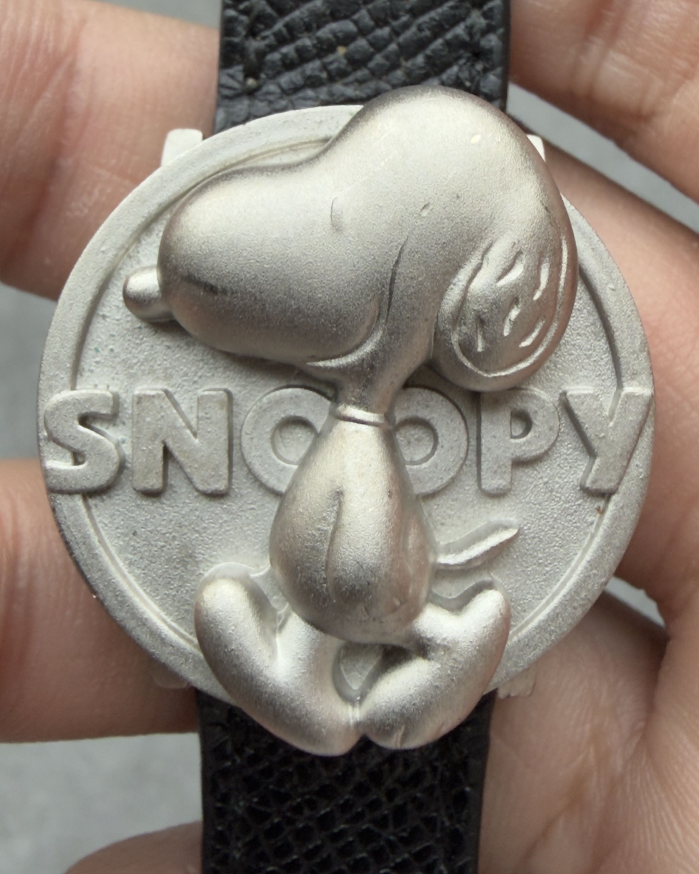 SNOOPY 3D FIGURE FLIP TOP DIGITAL VINTAGE WATCH