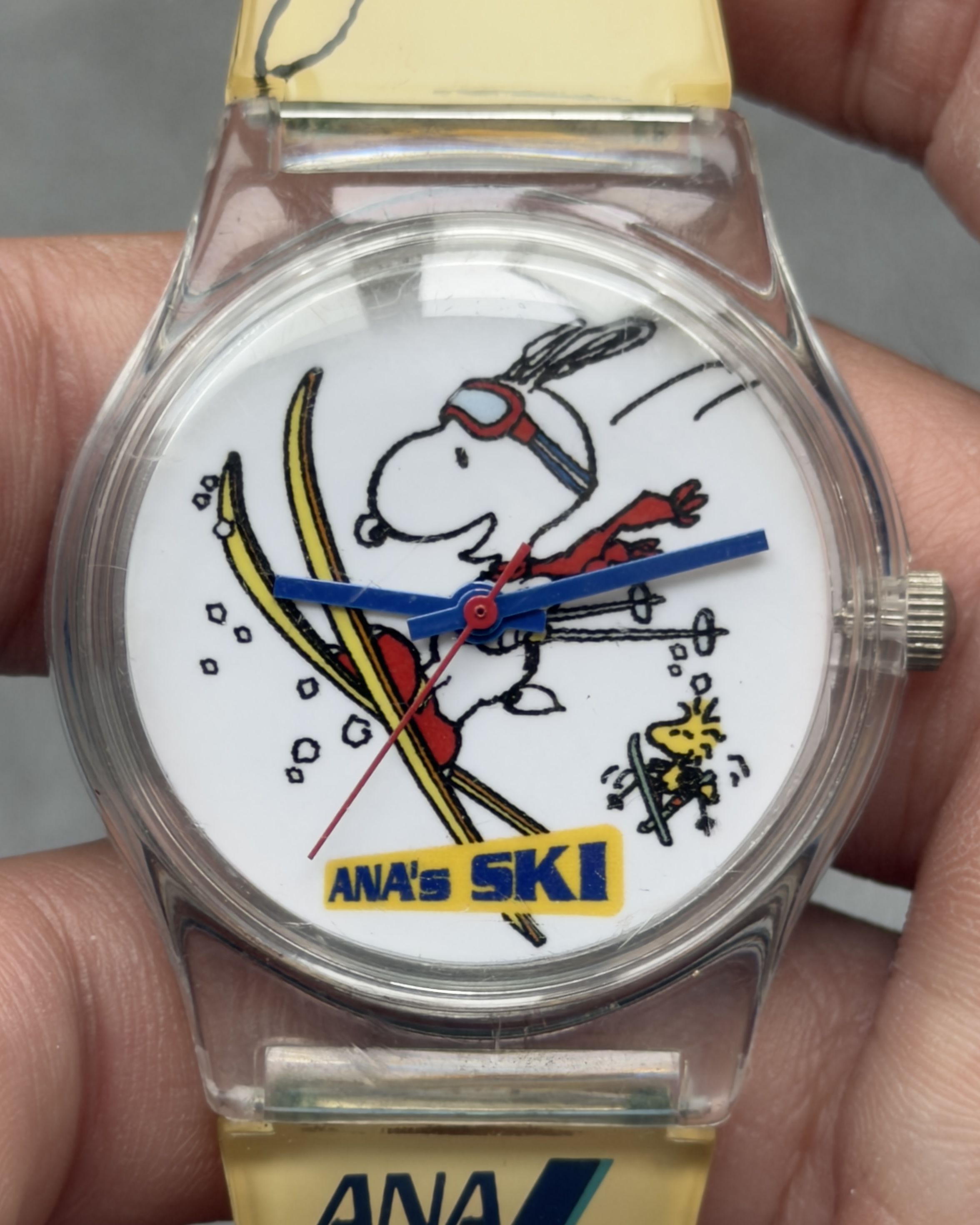 SNOOPY ANA’s SKI VINTAGE QUARTZ WATCH