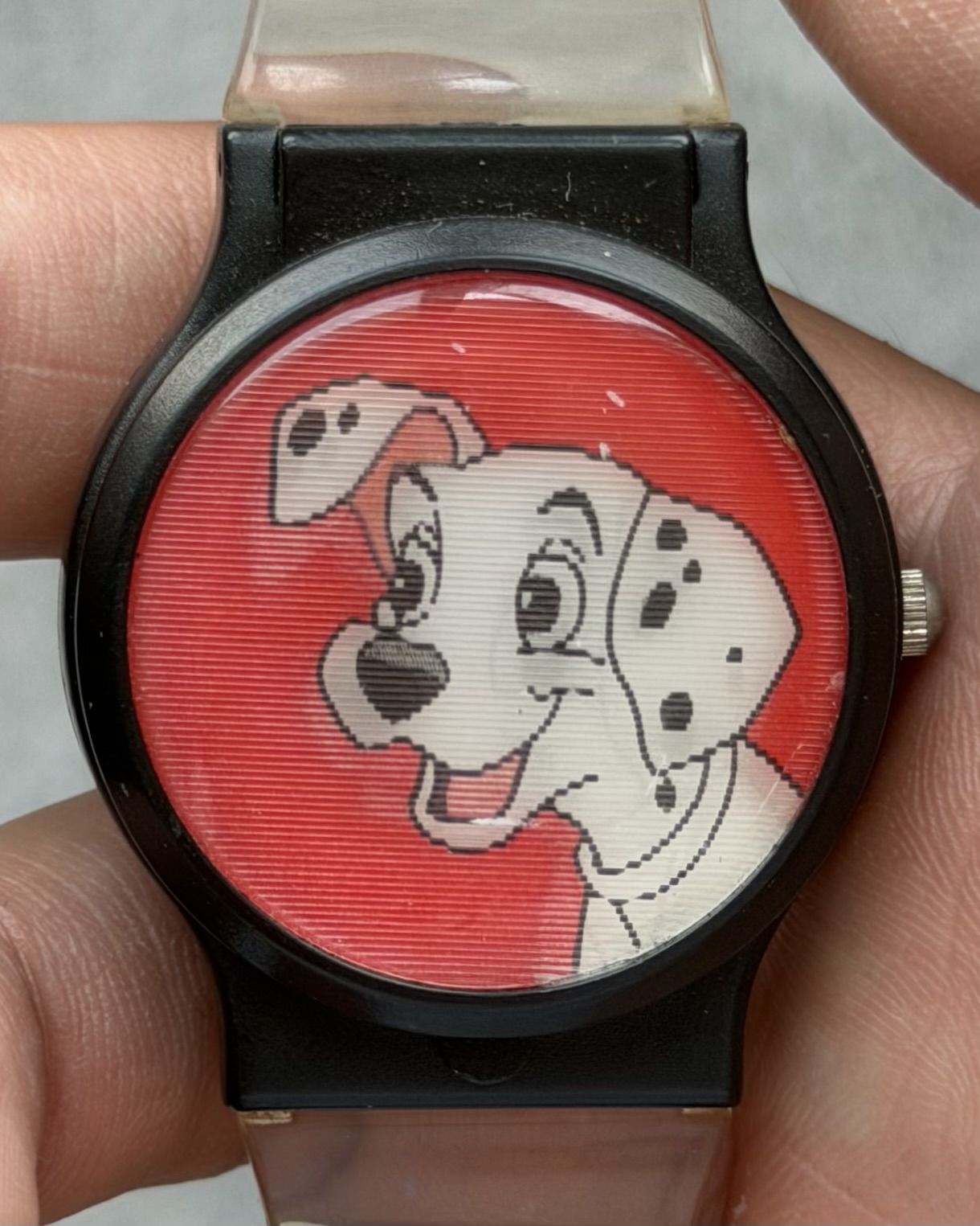 DISNEY 101 DALMATIANS HIDDEN SCREEN FLIP WATCH