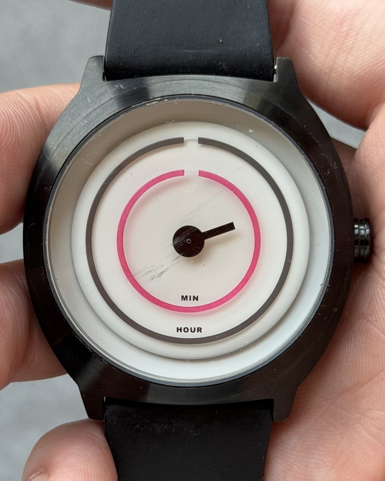 TACS MODERN MINIMALIST RING TIME VINTAGE QUARTZ WATCH