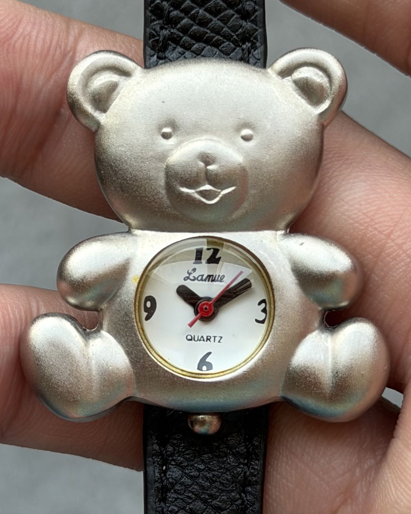LAMUE TEDDY BEAR VINTAGE QUARTZ WATCH