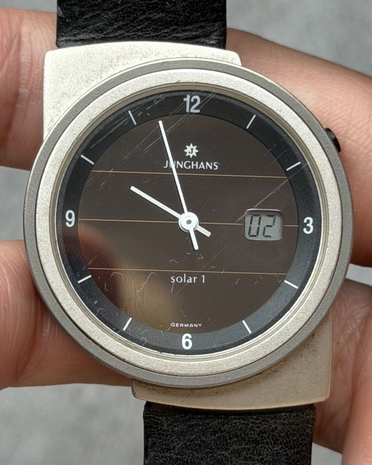 JUNGHANS SOLAR 1 BAUHAUS DIGITAL-ANALOG VINTAGE WATCH