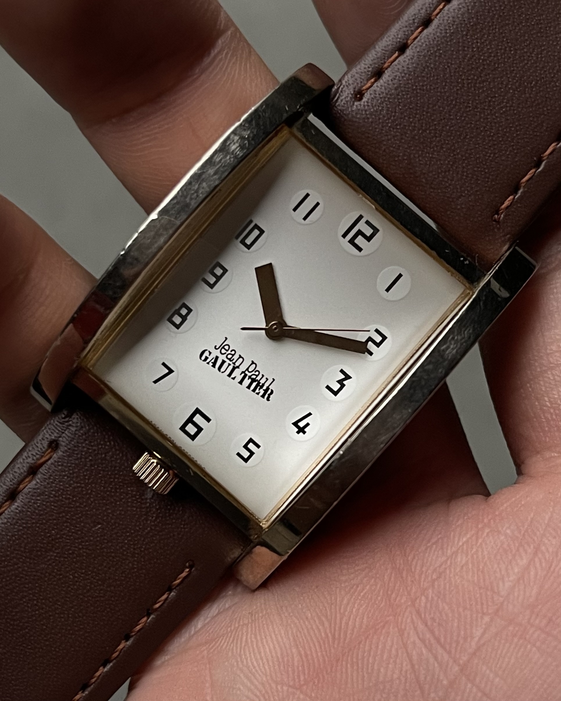 JEAN PAUL GAULTIER HALF-CYLINDER TANK QUARTZ WATCH | Artizen Store