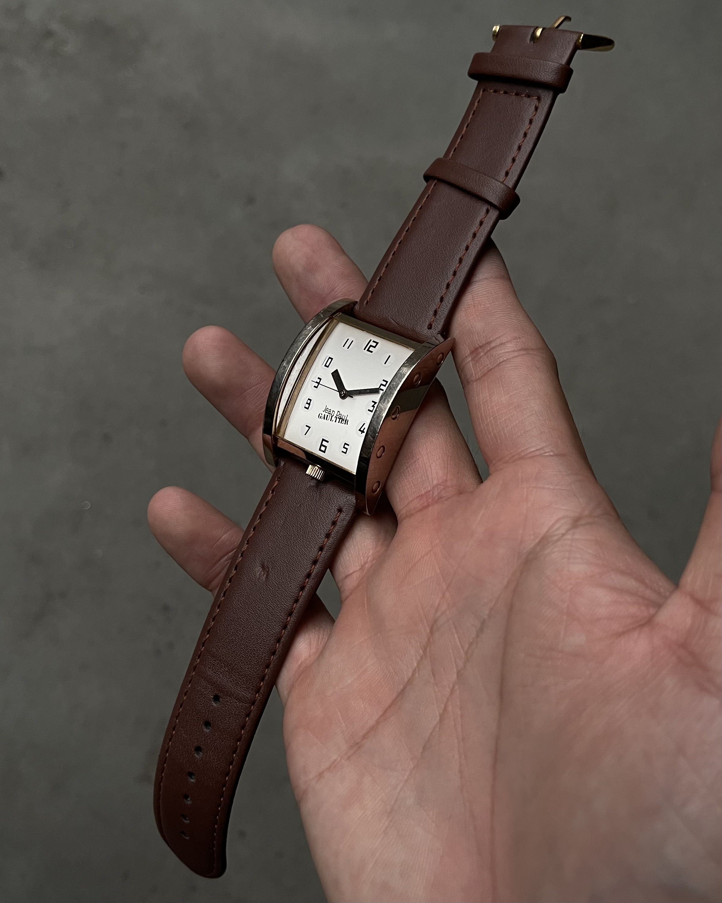 JEAN PAUL GAULTIER HALF-CYLINDER TANK QUARTZ WATCH | Artizen Store