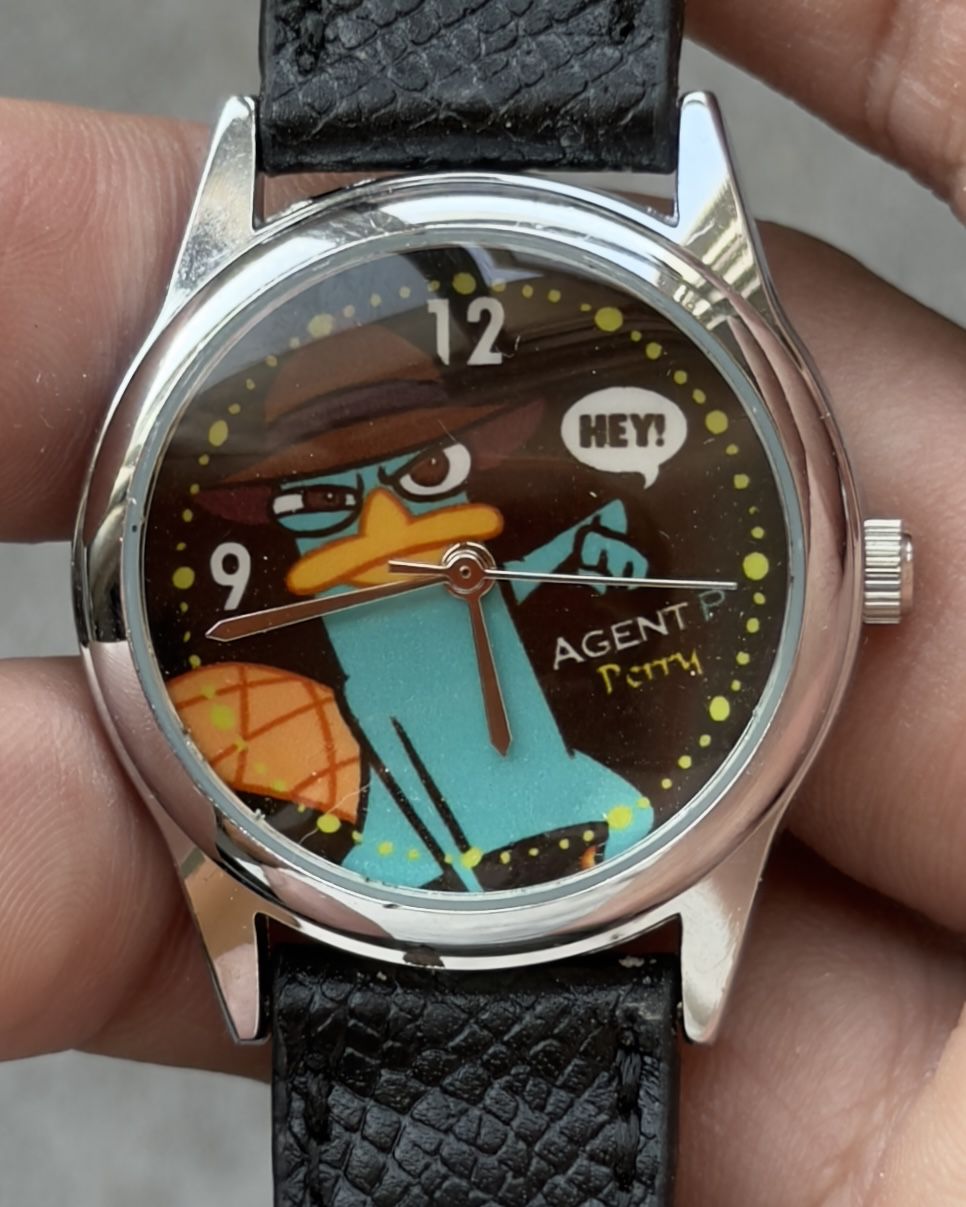 PERRY THE PLATYPUS VINTAGE QUARTZ WATCH