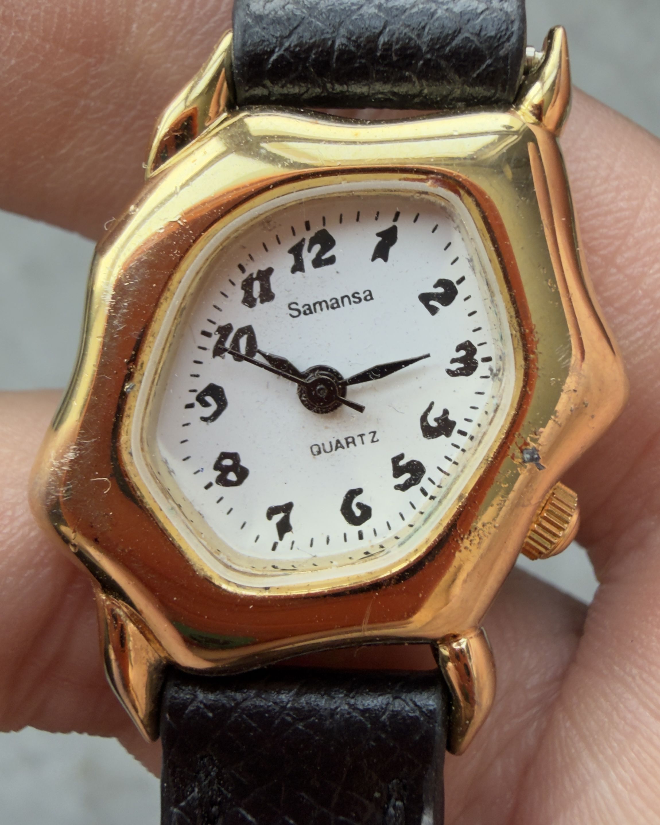 SAMANSA MOLTEN GOLD VINTAGE QUARTZ WATCH