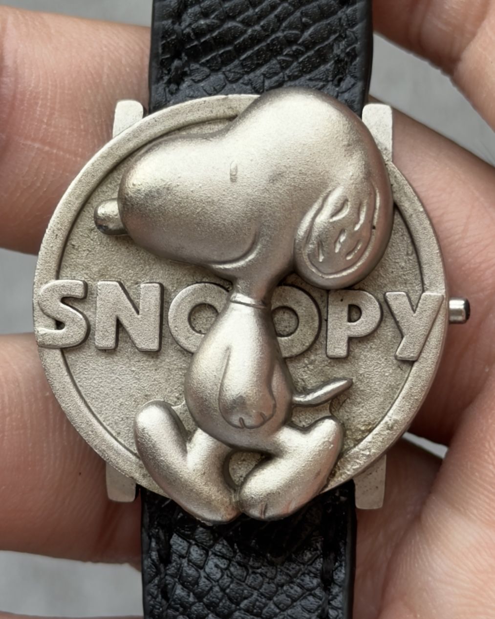 SNOOPY HIDDEN DIGITAL FACE VINTAGE QUARTZ WATCH
