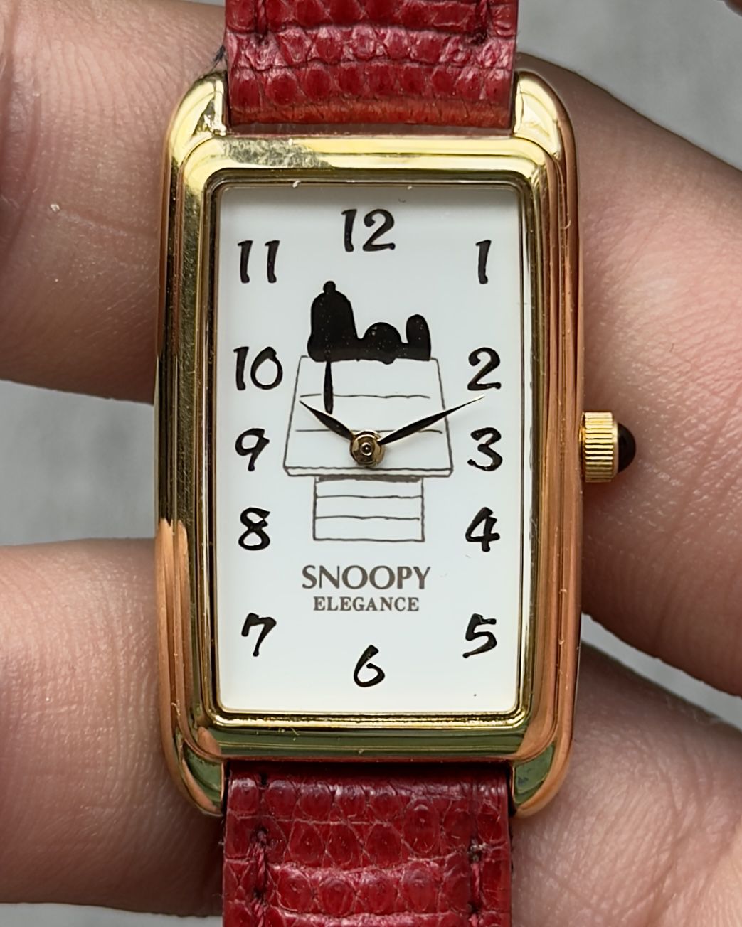 1995 SNOOPY ELEGANCE VINTAGE QUARTZ WATCH 