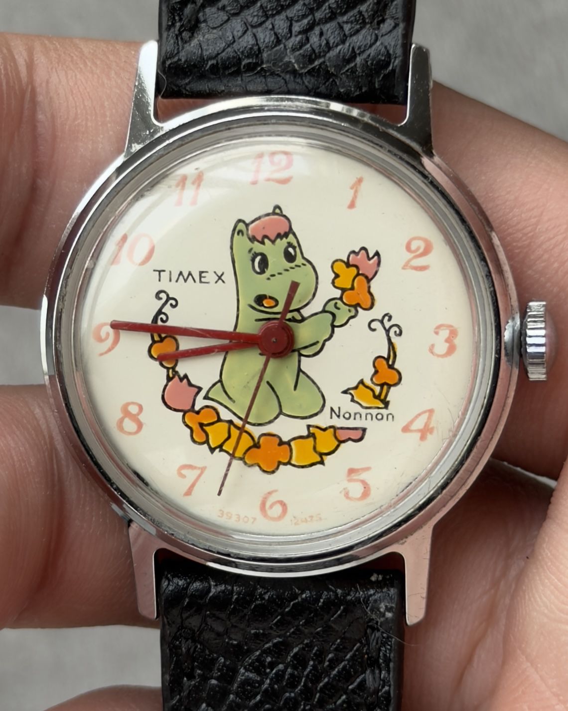 TIMEX MOOMIN NONNON MANUAL WINDING VINTAGE WATCH 