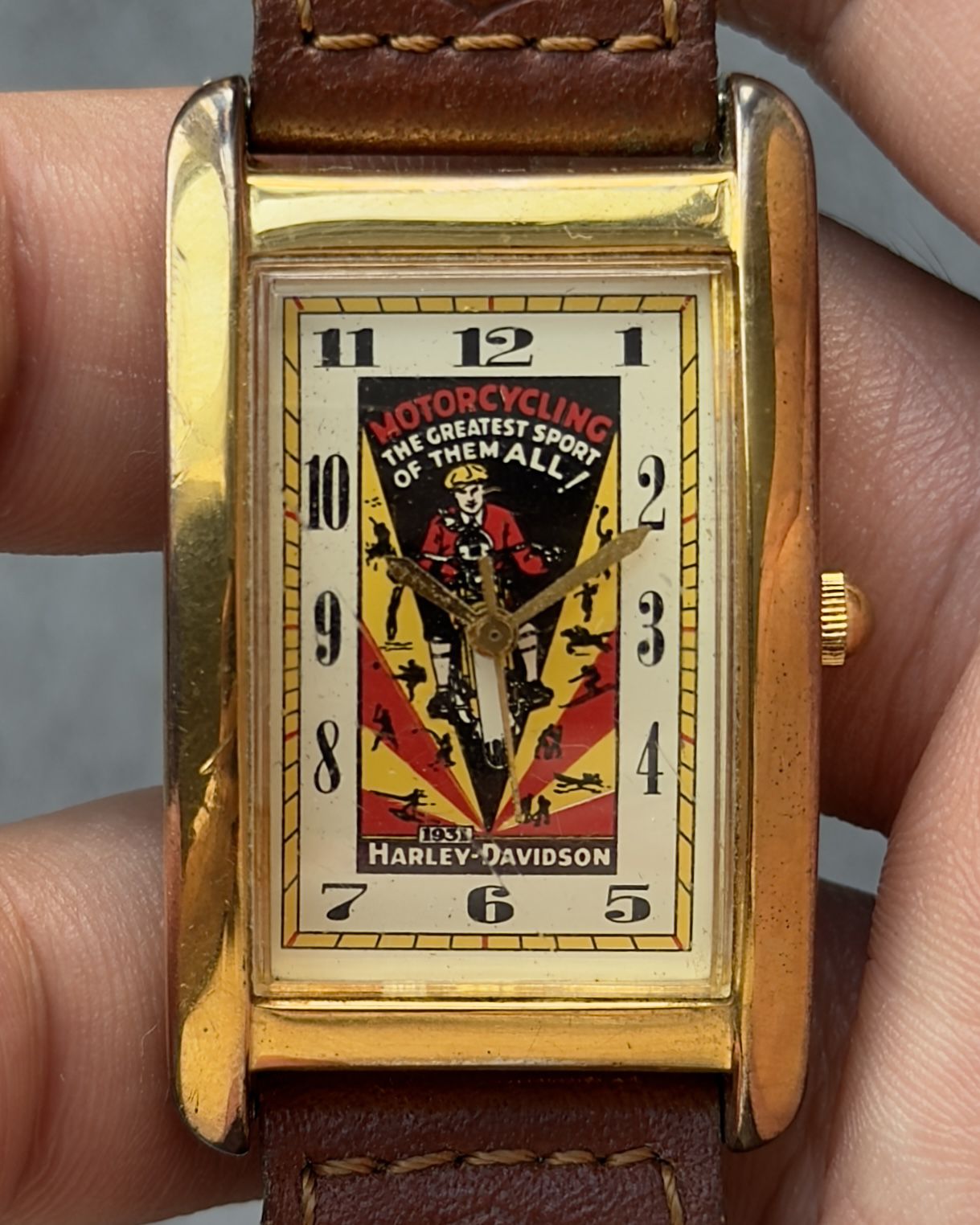 HARLEY DAVIDSON MOTORCYCLING LIMITED EDITION VINTAGE QUARTZ WATCH