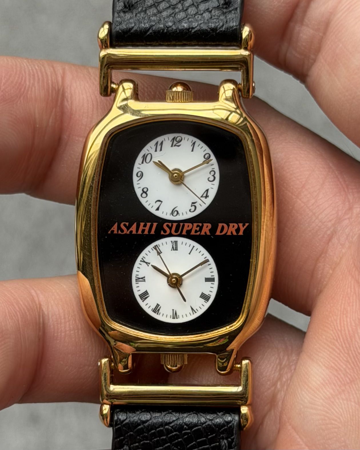 ASAHI SUPER DRY DUAL TIME VINTAGE QUARTZ WATCH 