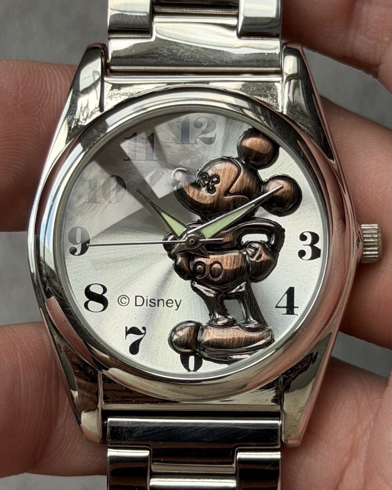 MICKEY 3D DIAL VINTAGE QUARTZ WATCH 