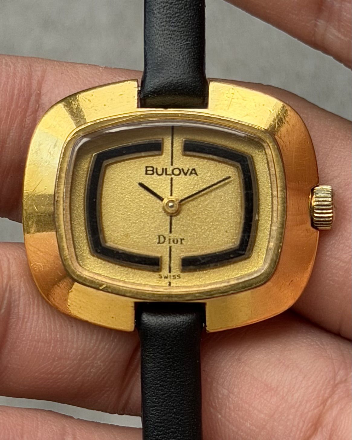 1970 BULOVA x DIOR MANUAL WINDING VINTAGE WATCH 