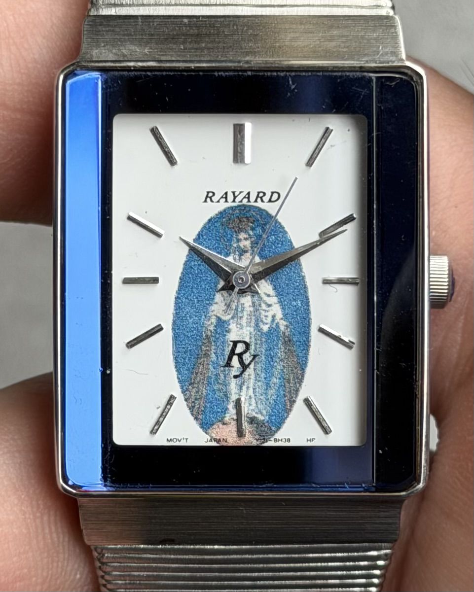 MARUMAN RAYARD OUR LADY OF LOURDES VINTAGE QUARTZ WATCH