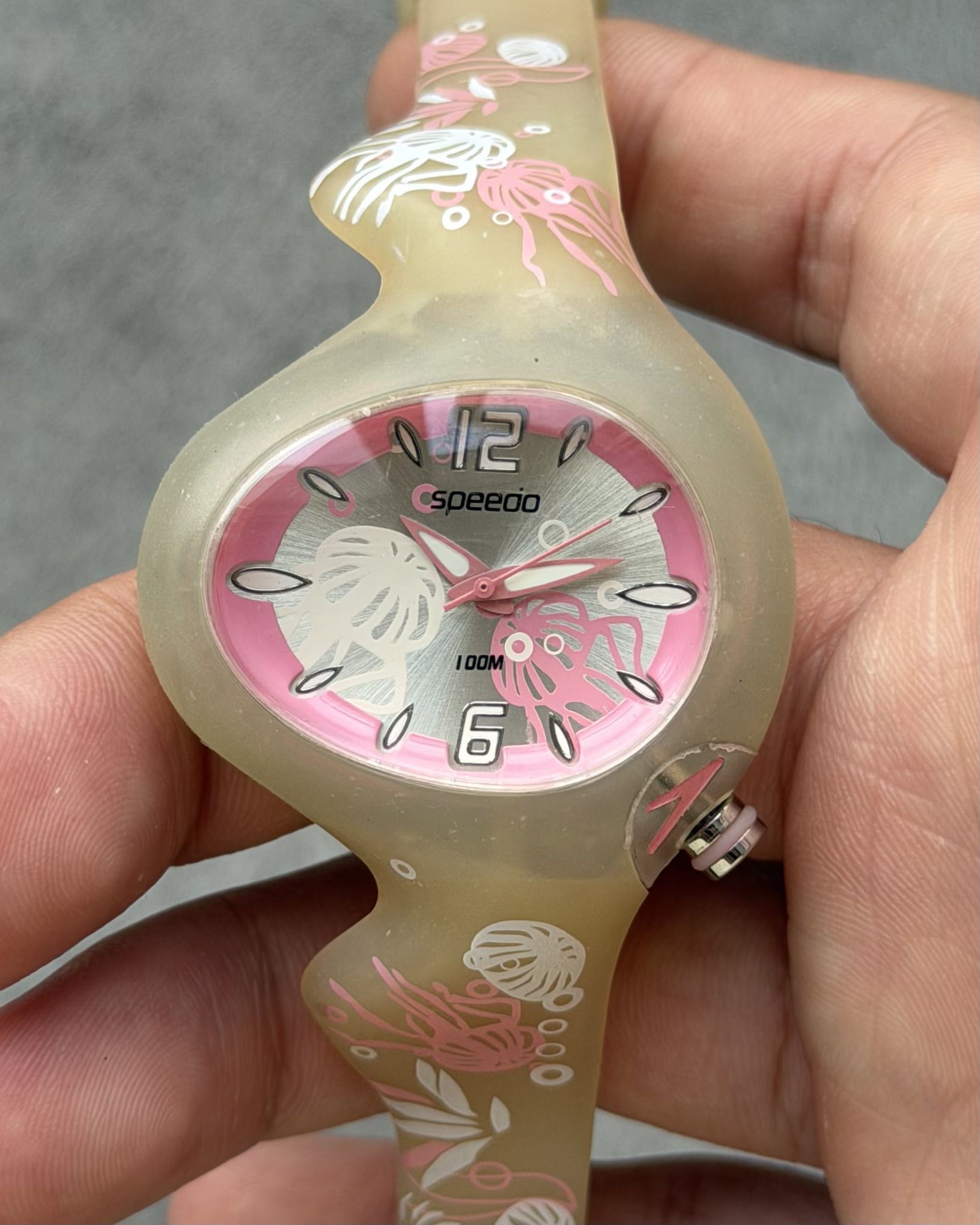 SPEEDO SEA GARDEN TRANSLUCENT VINTAGE QUARTZ WATCH