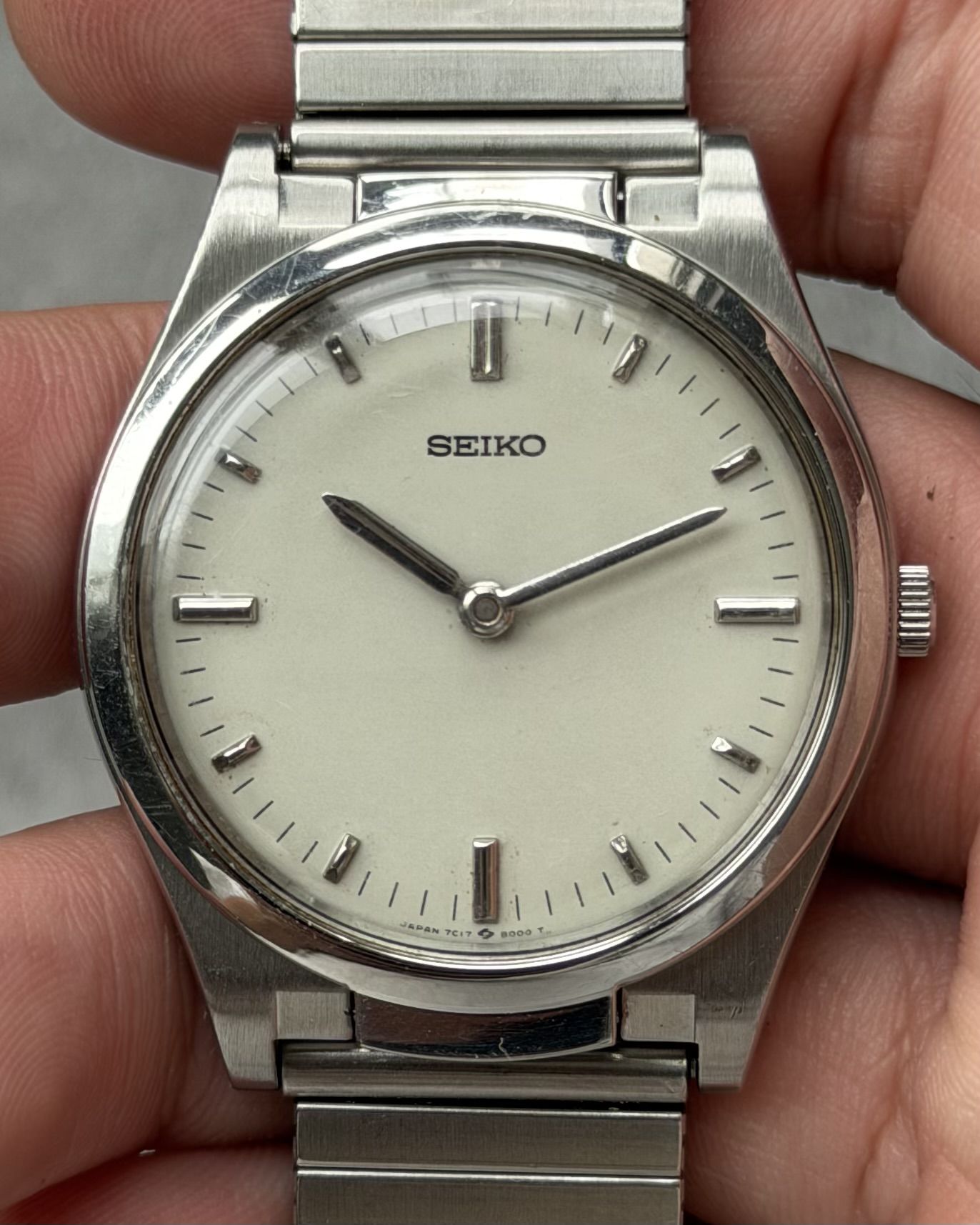 SEIKO BRAILLE MAN VINTAGE QUARTZ WATCH 