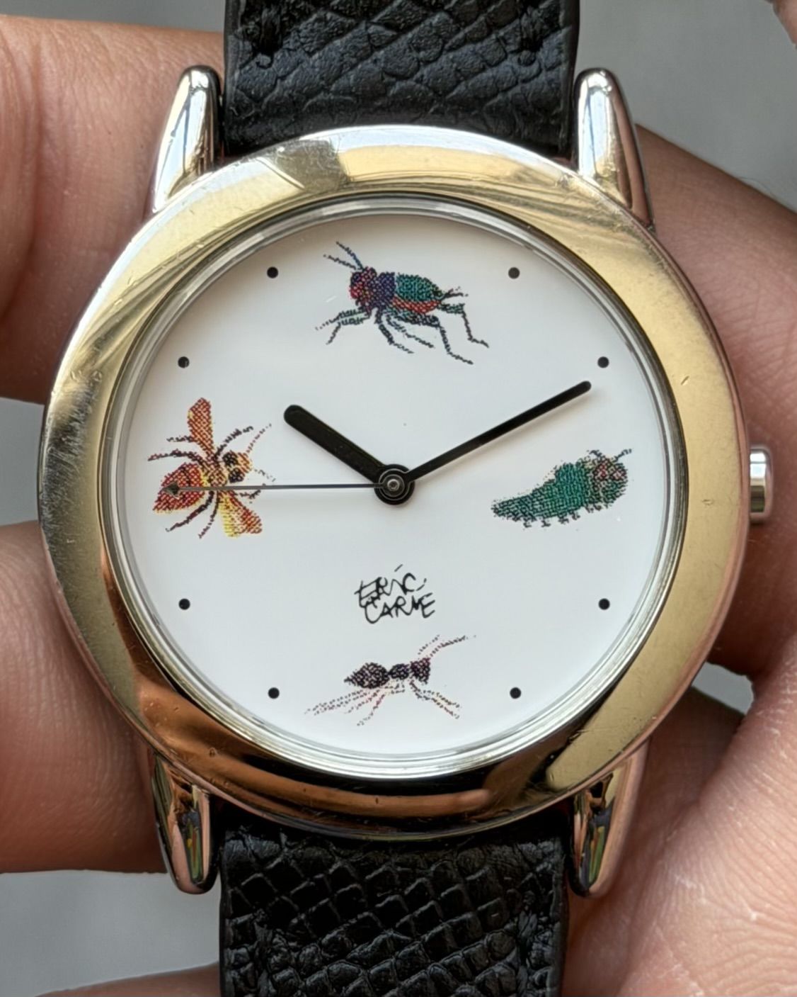 ERIC CARLE BUGS ART VINTAGE QUARTZ WATCH