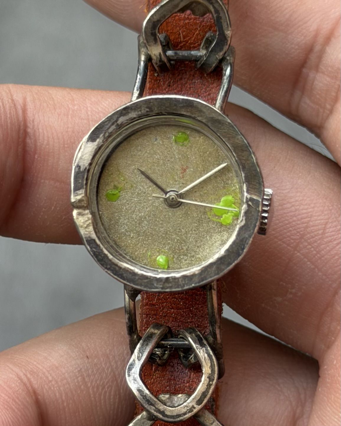 JAPANESE SILVER PLATED HANDMADE WATCH