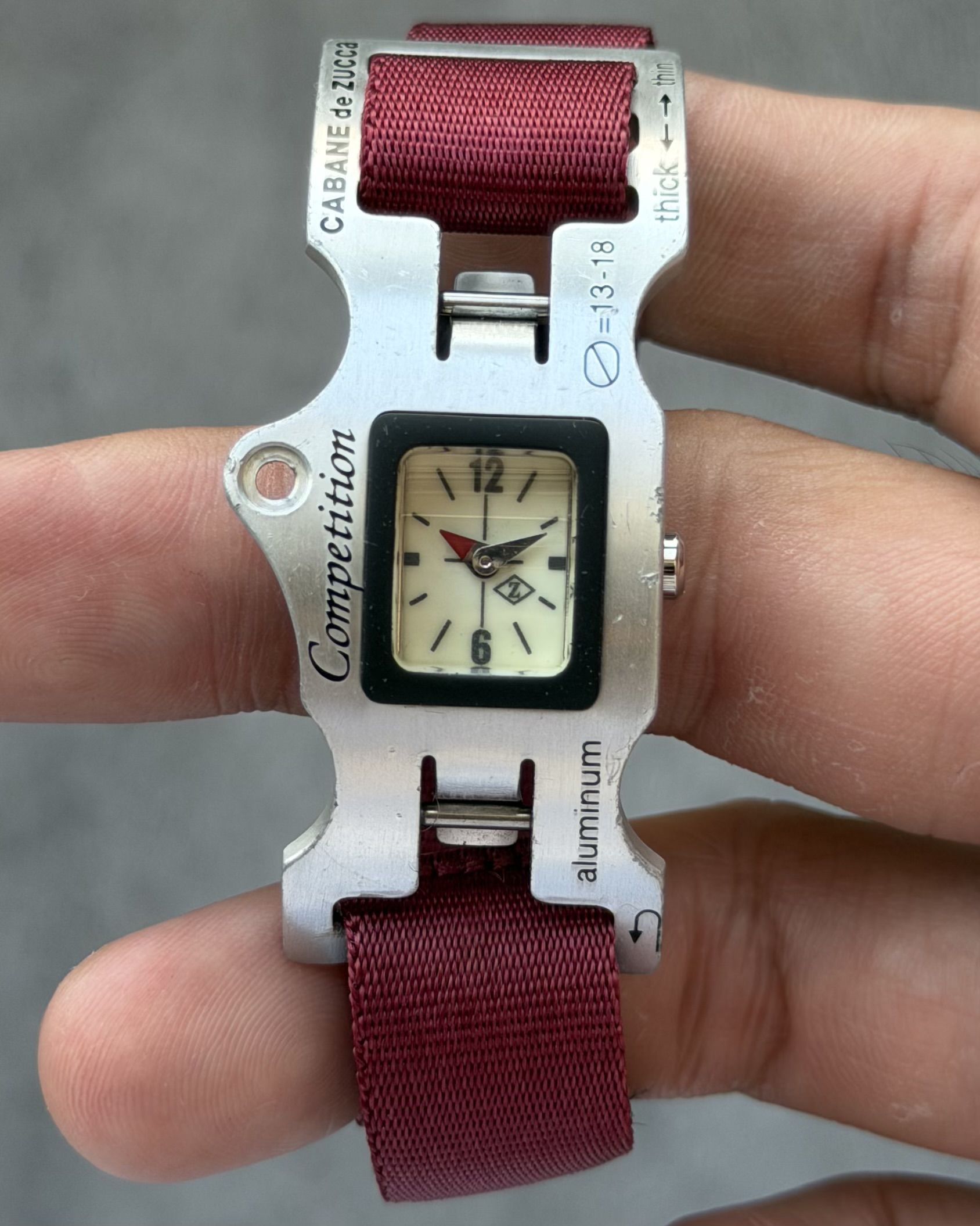 CABANE DE ZUCCA COMPETITION VINTAGE QUARTZ WATCH 