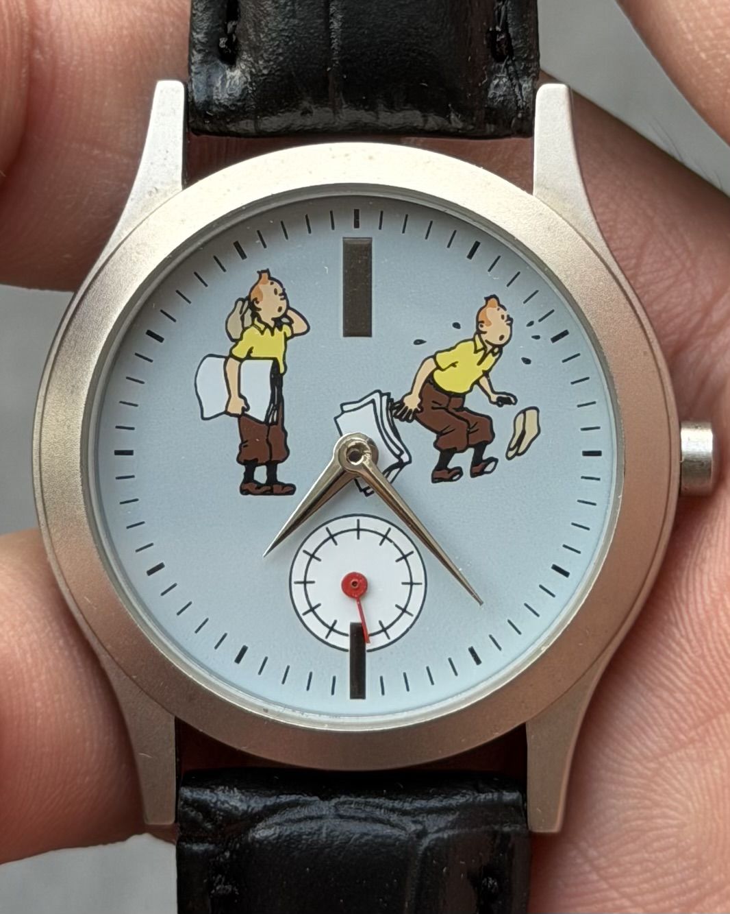 TINTIN WINDY DAY VINTAGE QUARTZ WATCH